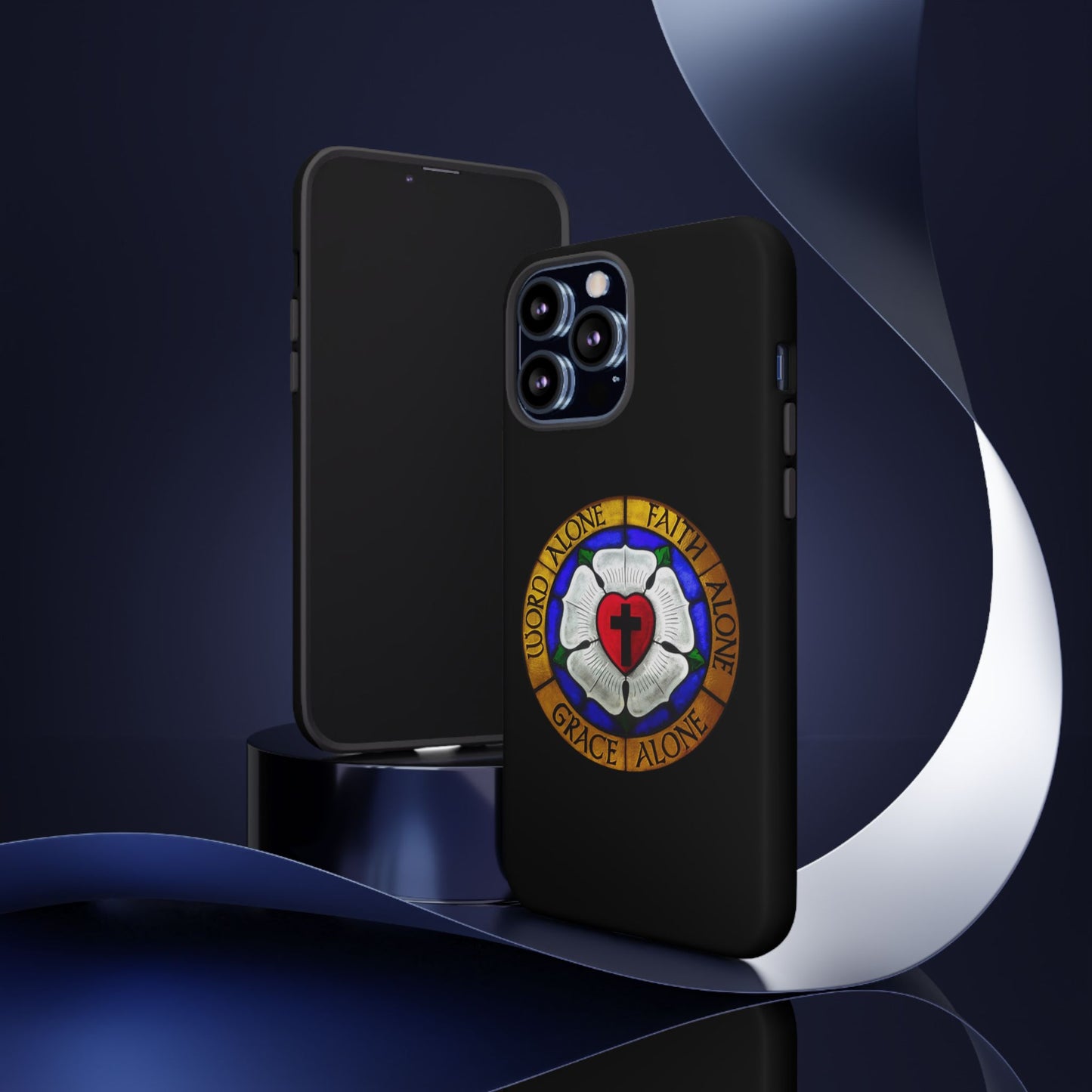 Luther Rose Black Tough Phone Case