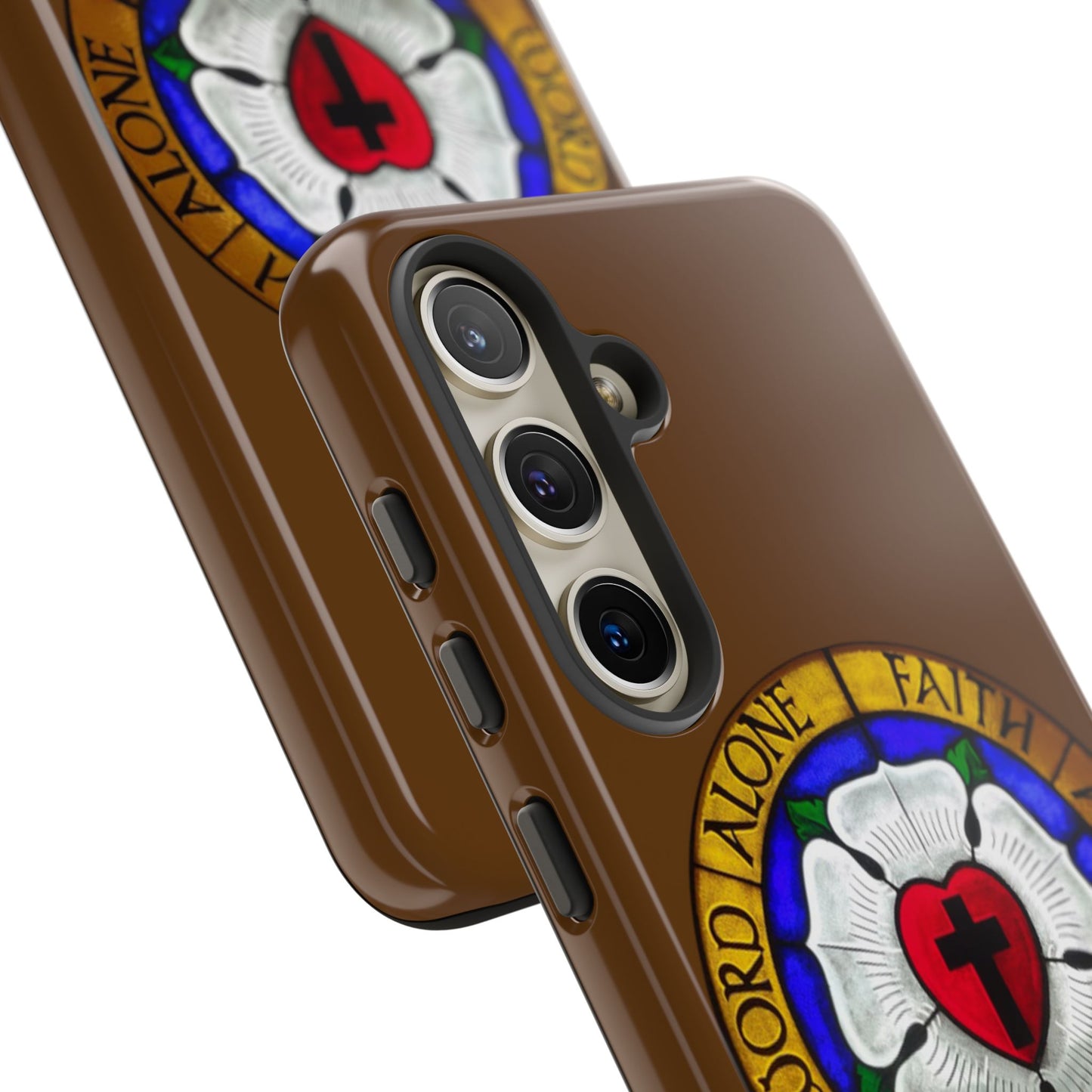 Brown Luther Rose Tough Phone Case