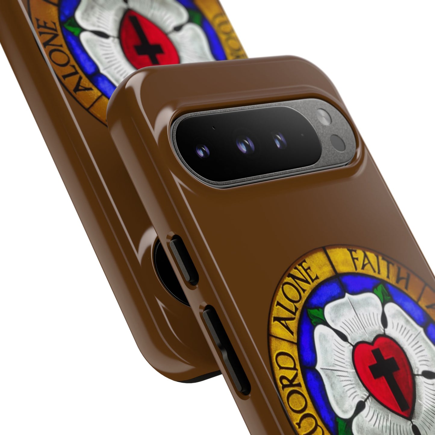 Brown Luther Rose Tough Phone Case
