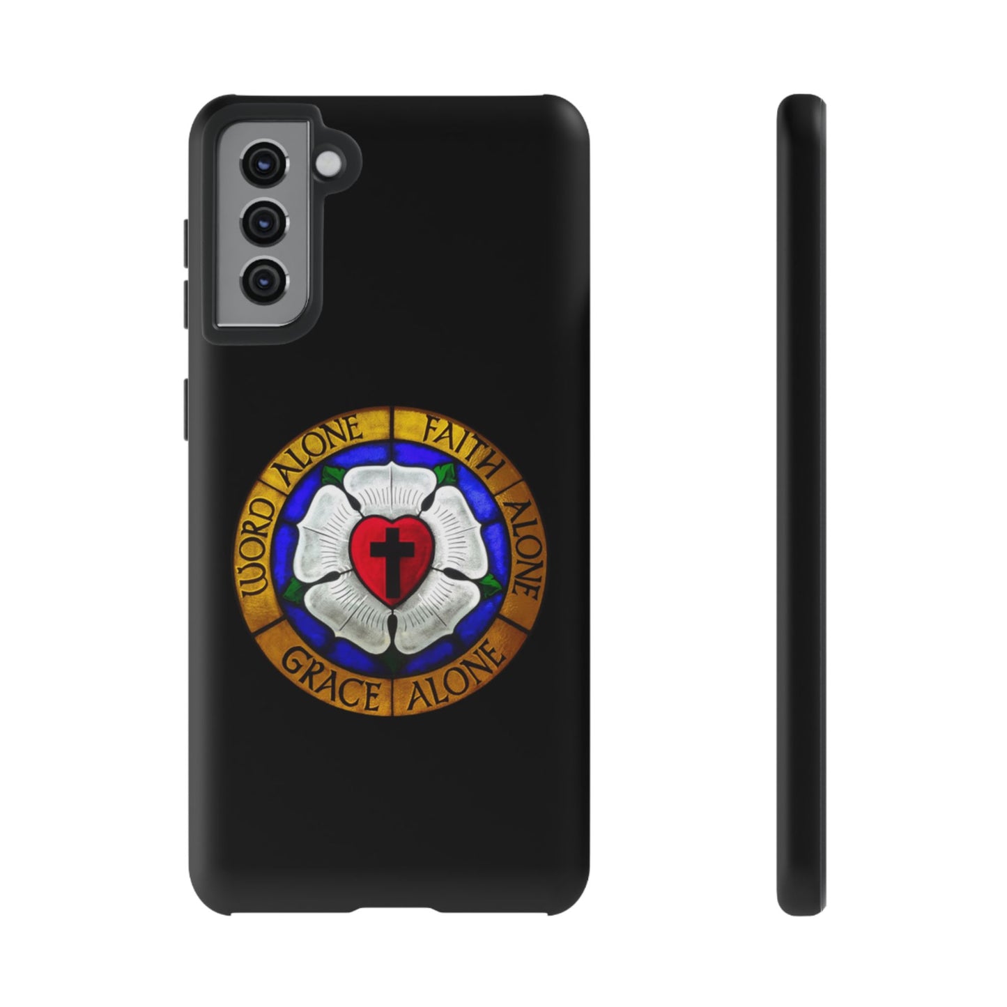 Luther Rose Black Tough Phone Case
