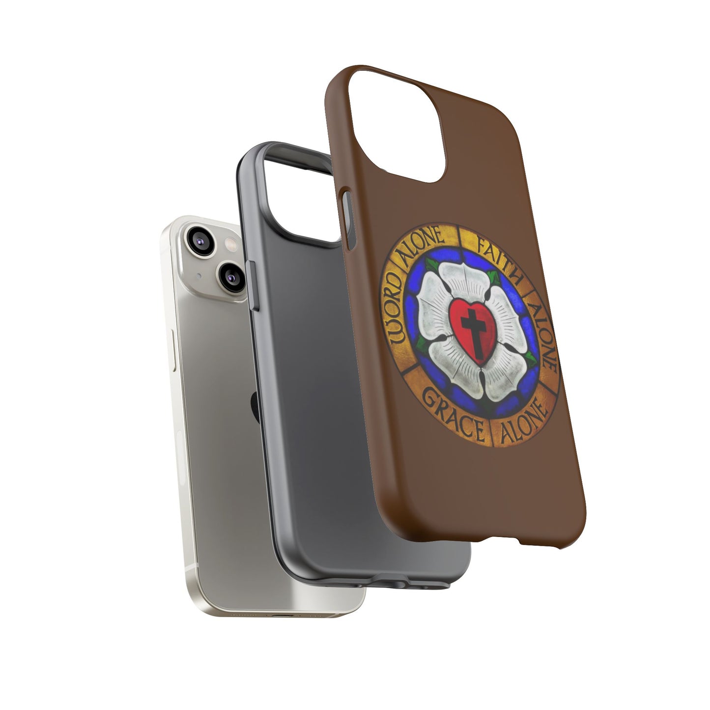 Brown Luther Rose Tough Phone Case