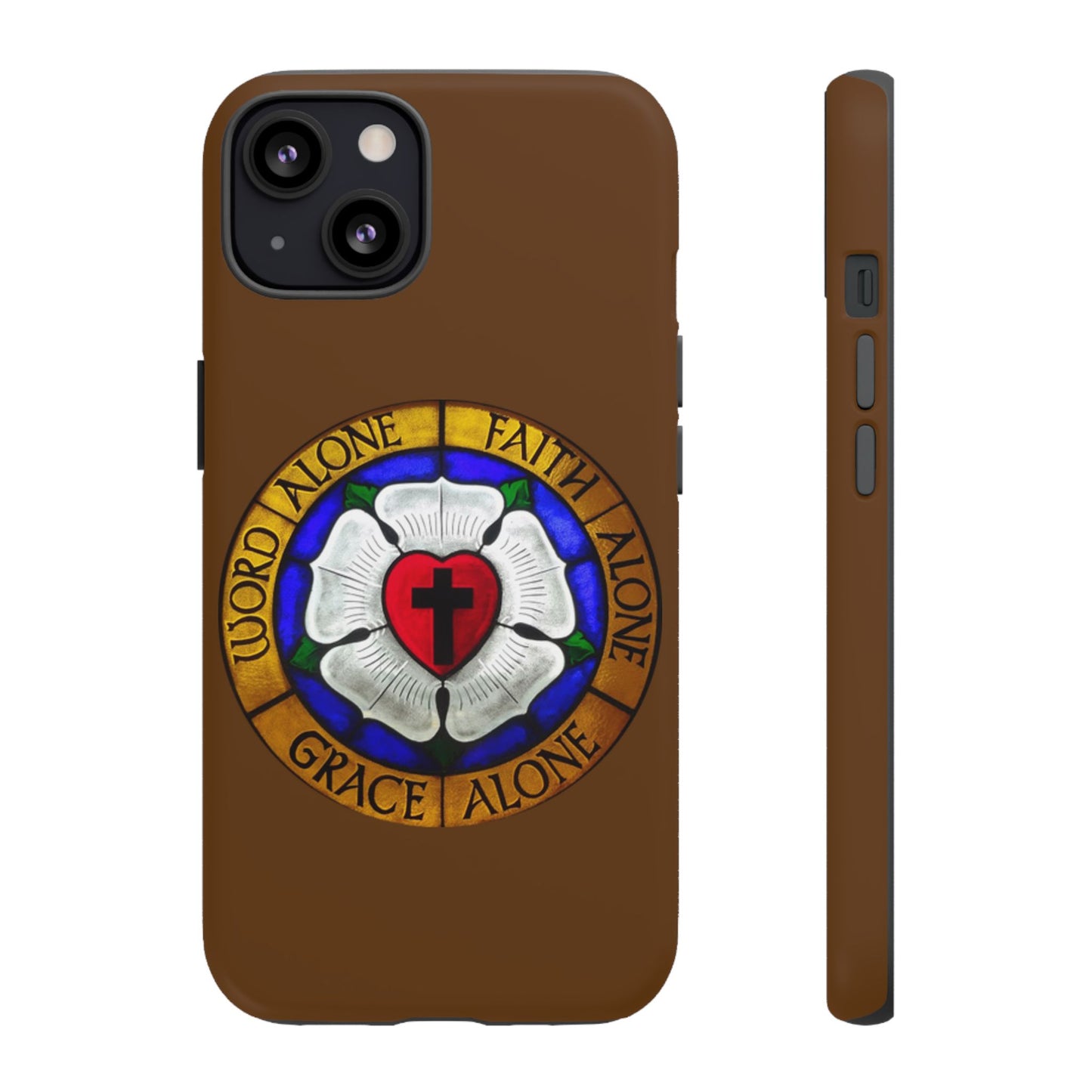 Brown Luther Rose Tough Phone Case