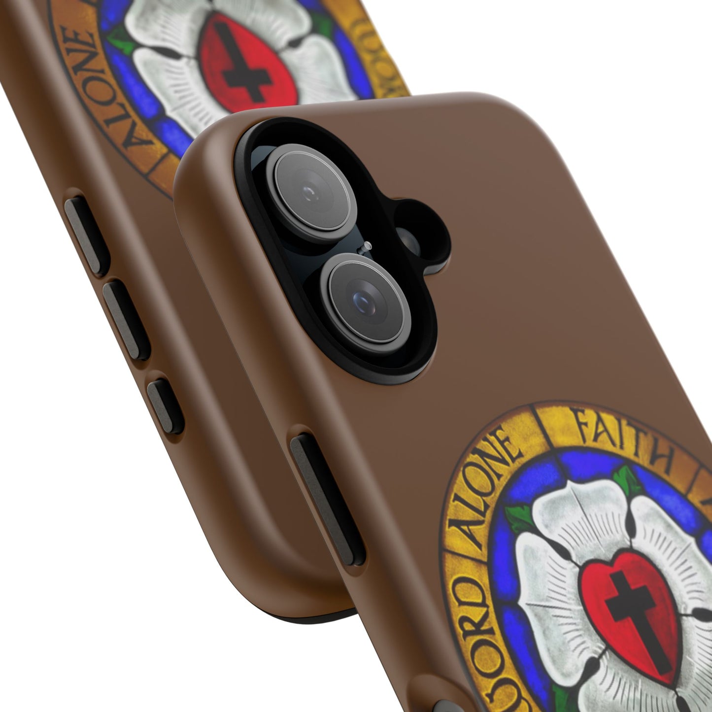 Brown Luther Rose Tough Phone Case