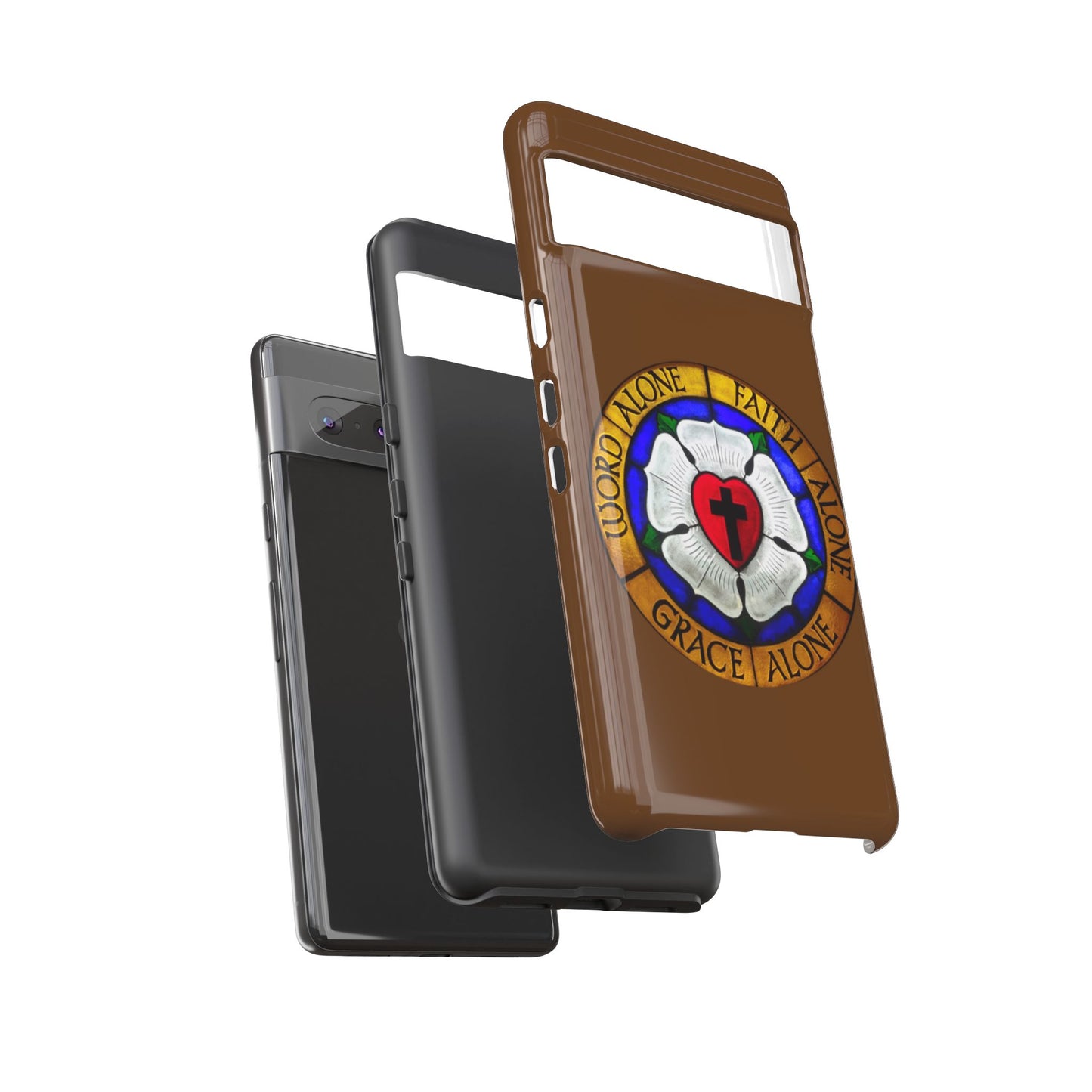 Brown Luther Rose Tough Phone Case