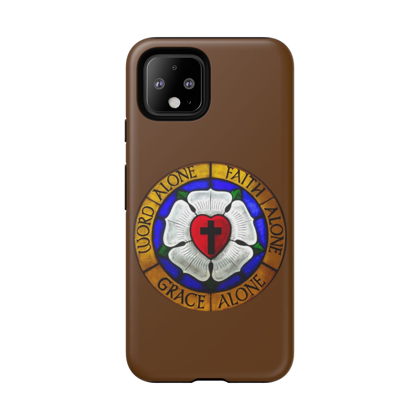 Brown Luther Rose Tough Phone Case