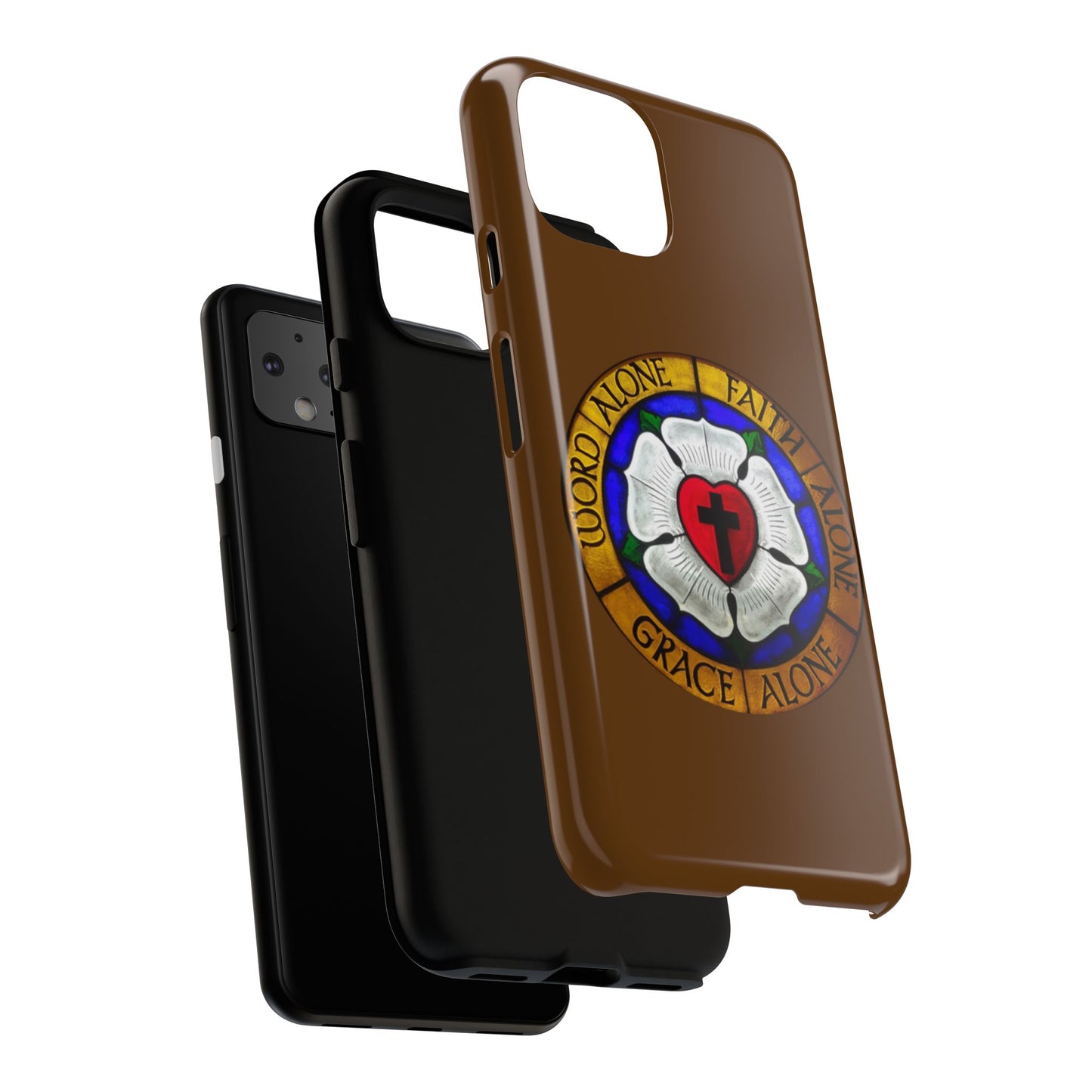 Brown Luther Rose Tough Phone Case