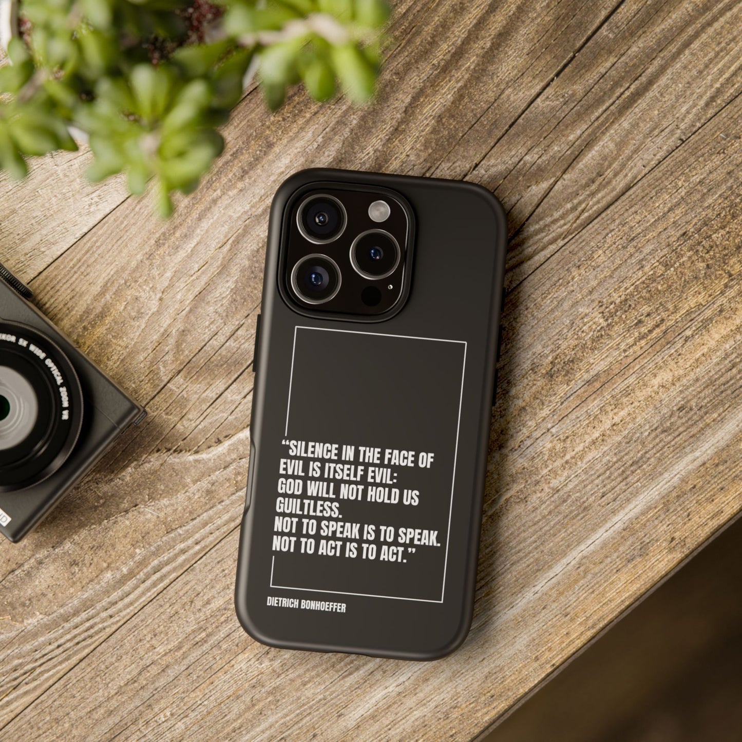 Dietrich Bonhoeffer quote tough phone case