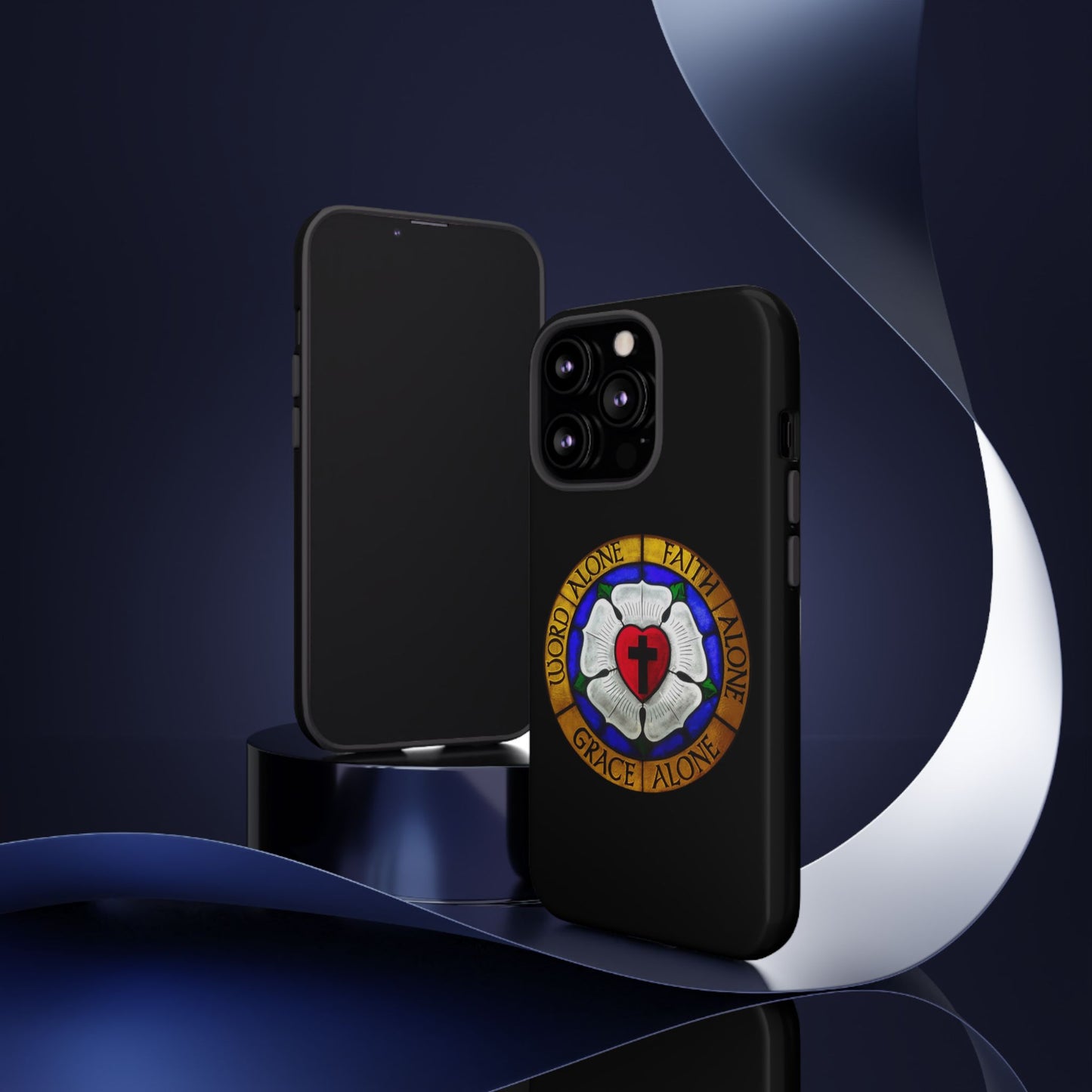 Luther Rose Black Tough Phone Case