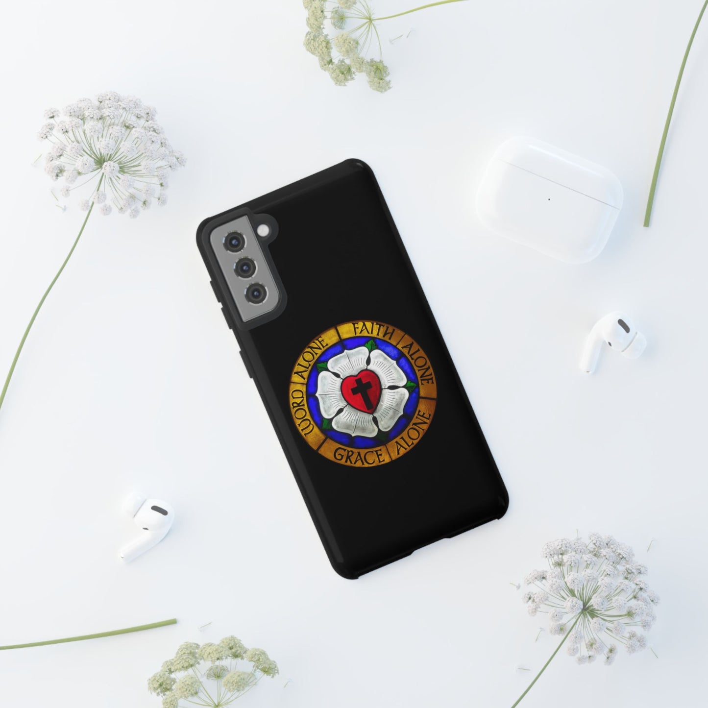 Luther Rose Black Tough Phone Case