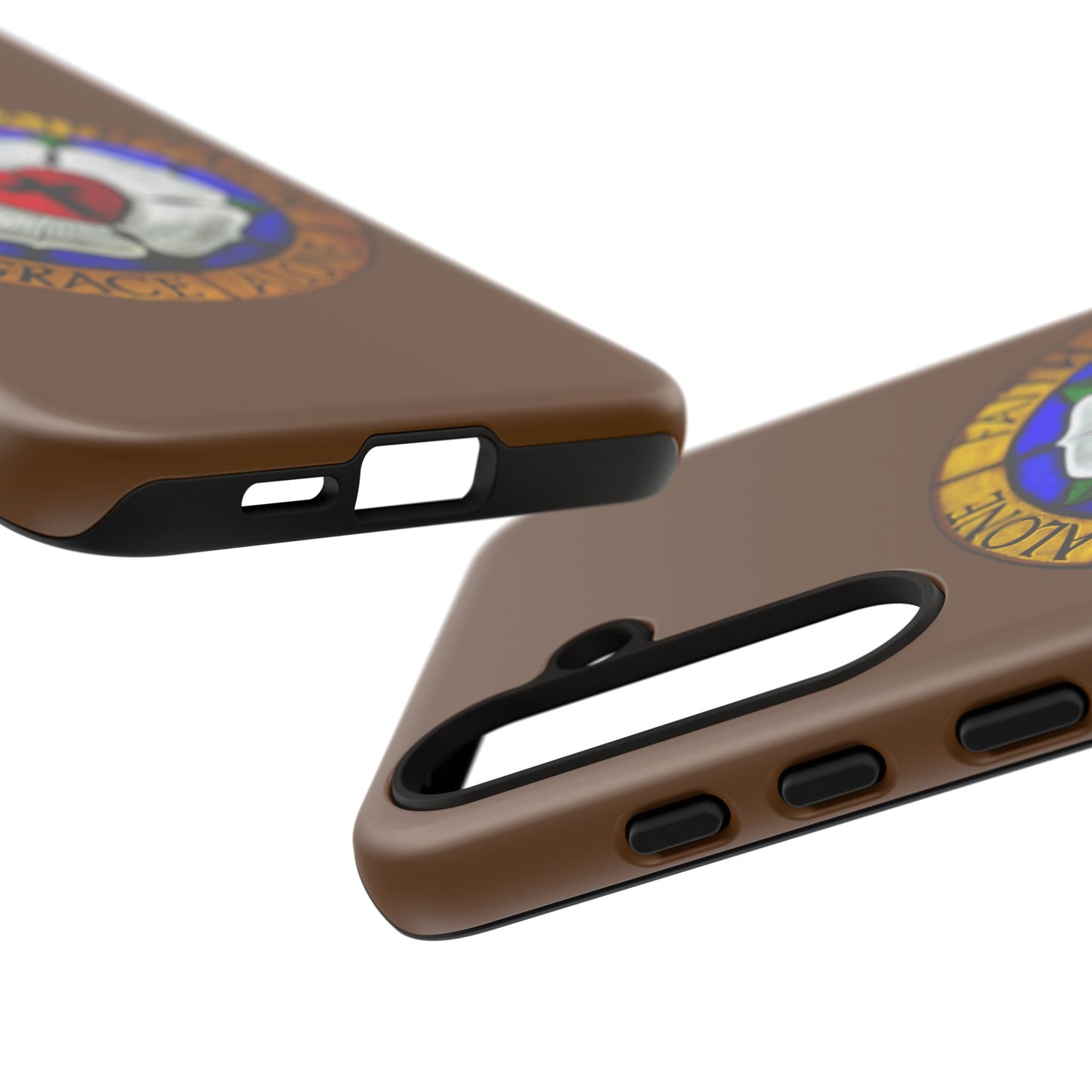 Brown Luther Rose Tough Phone Case