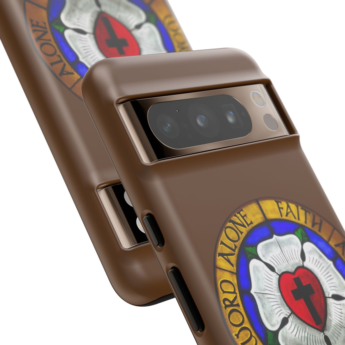 Brown Luther Rose Tough Phone Case