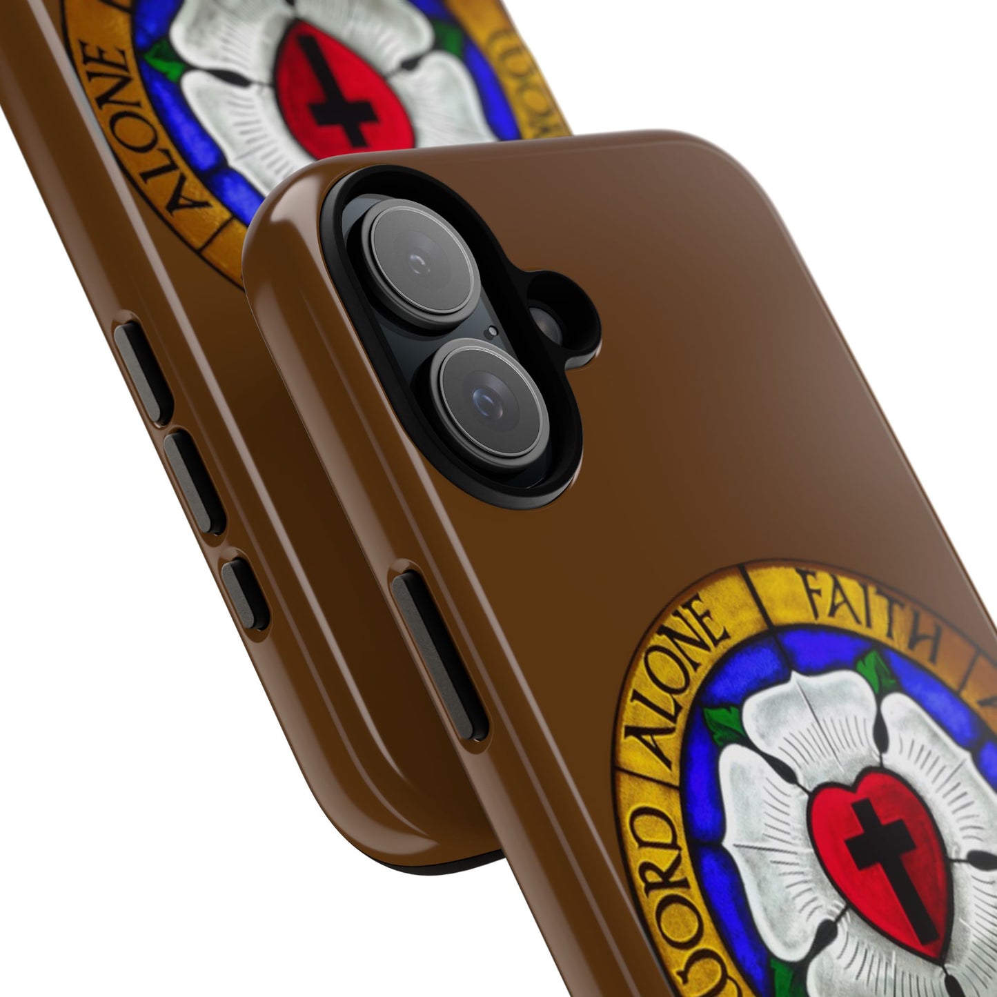 Brown Luther Rose Tough Phone Case