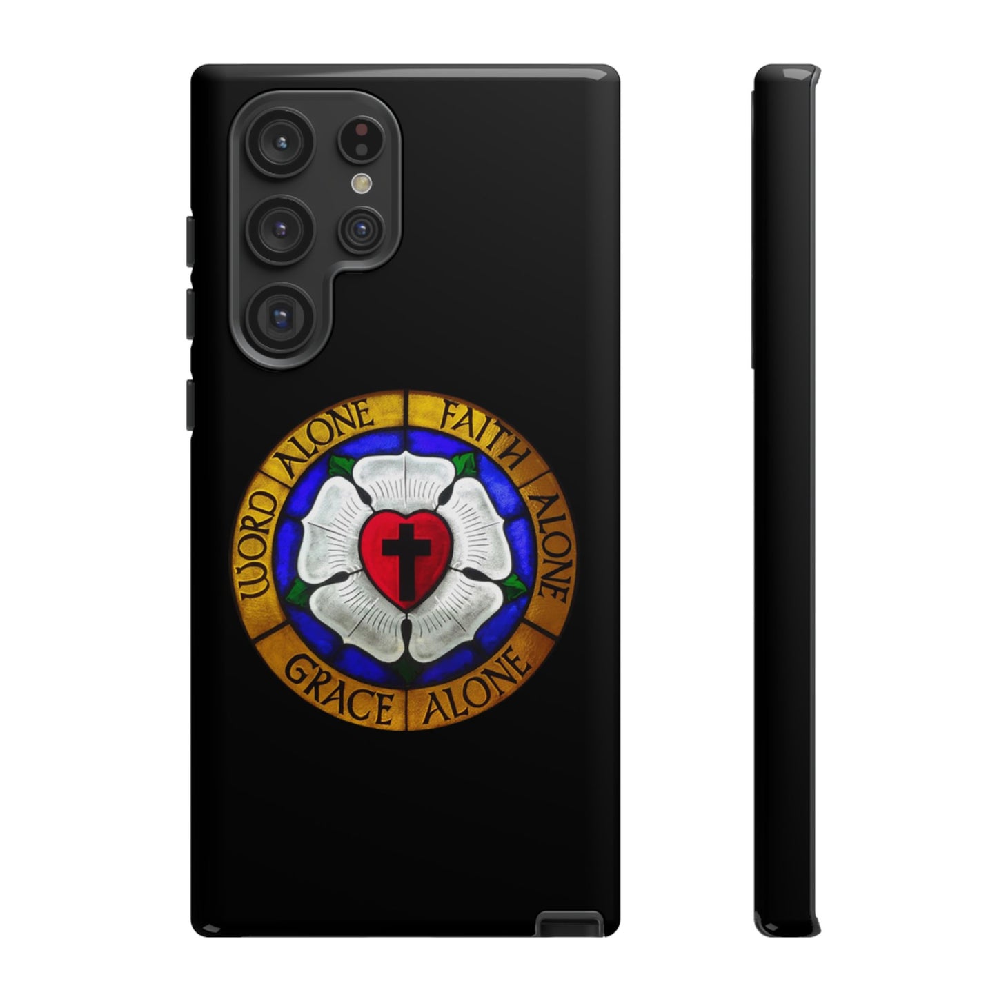 Luther Rose Black Tough Phone Case