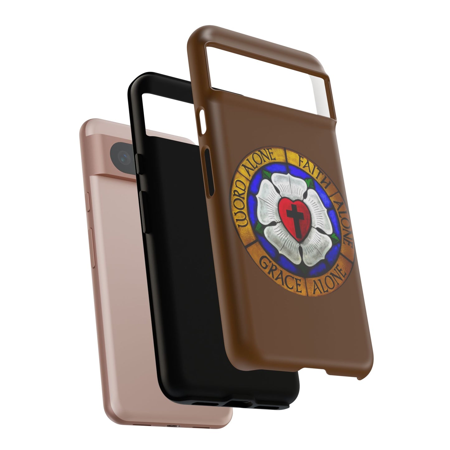 Brown Luther Rose Tough Phone Case