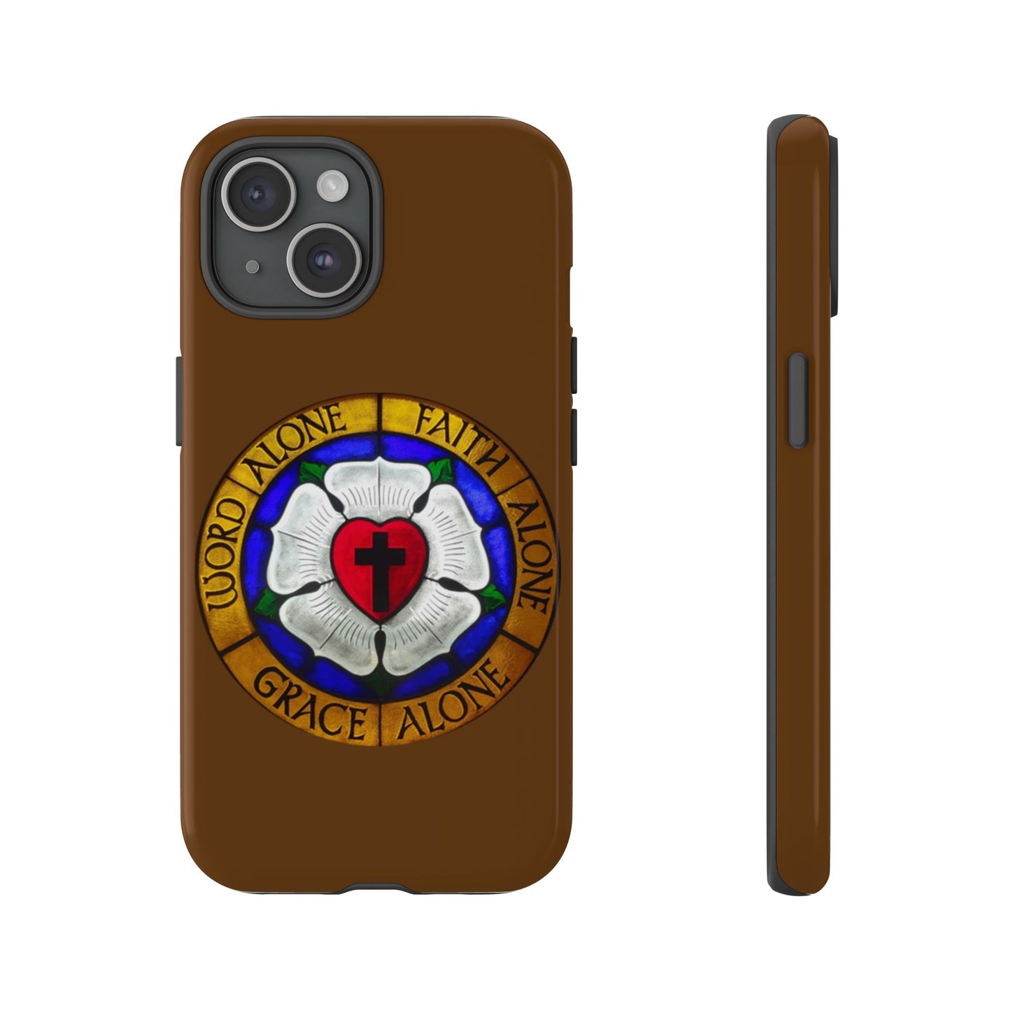 Brown Luther Rose Tough Phone Case