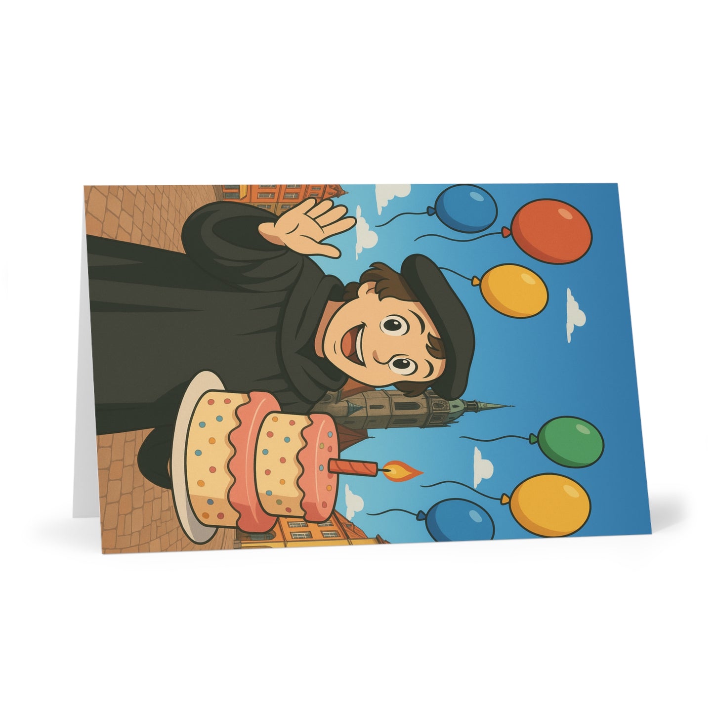 Lutheran Birthday Greeting Cards Set - 7 Colorful Designs for Celebrations