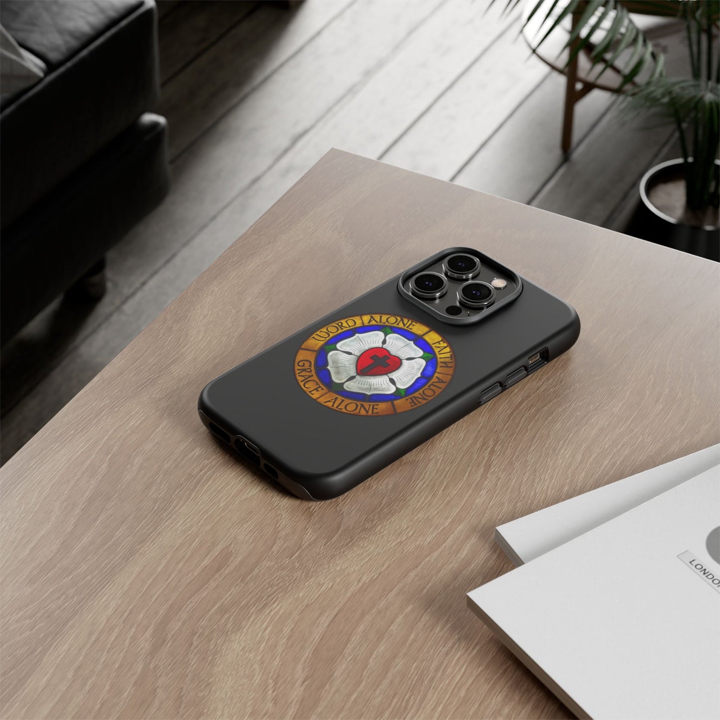 Luther Rose Black Tough Phone Case