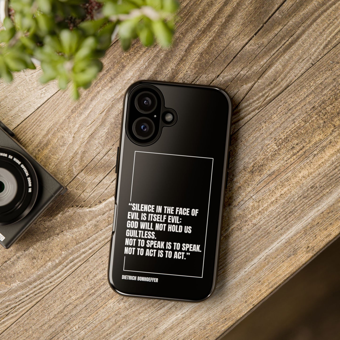 Dietrich Bonhoeffer quote tough phone case