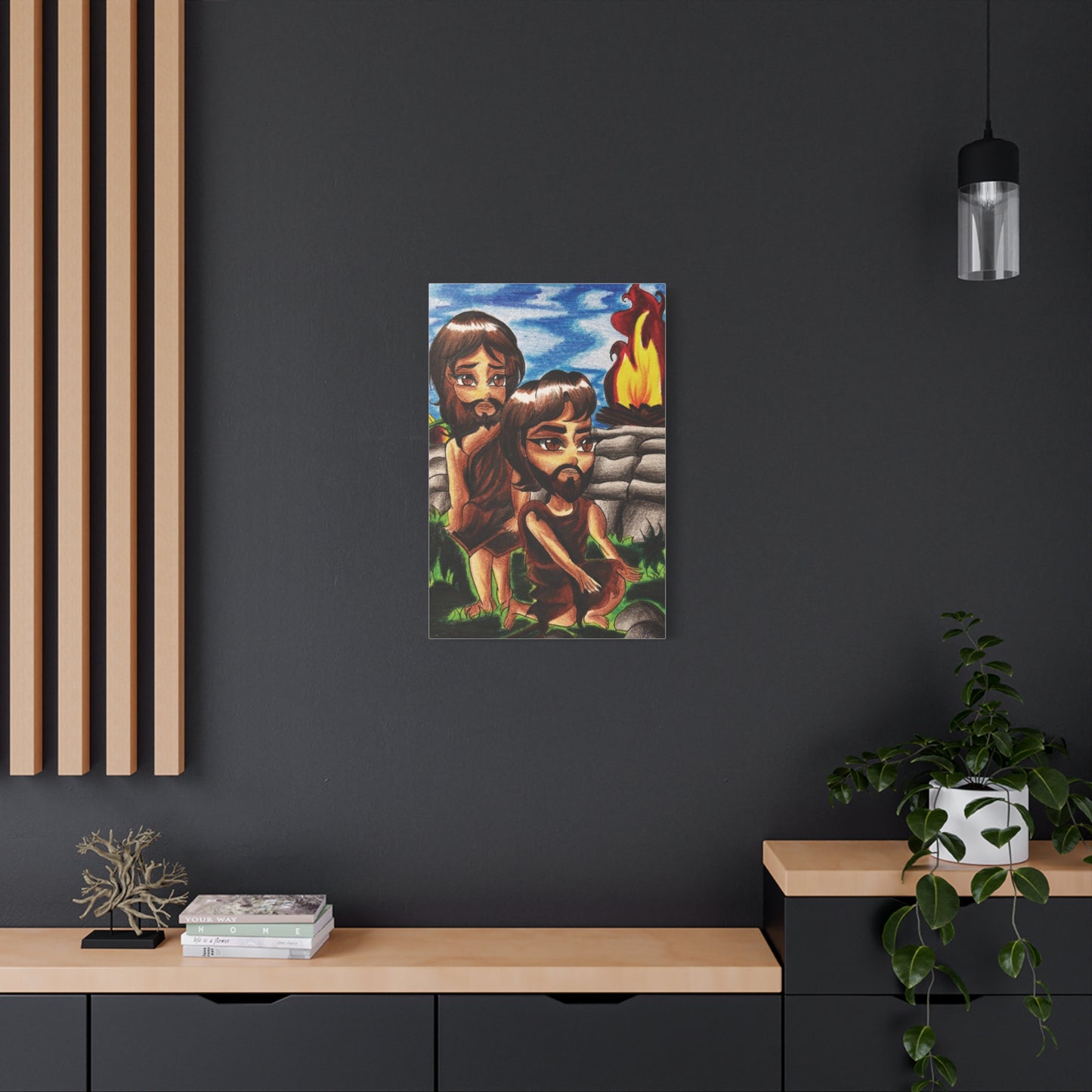 Cain and Abel, Wall Art Canva by Artist Mara Anna Smite