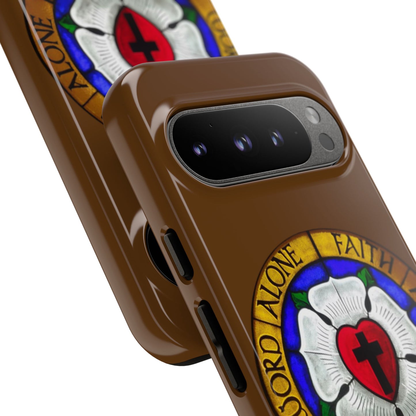 Brown Luther Rose Tough Phone Case