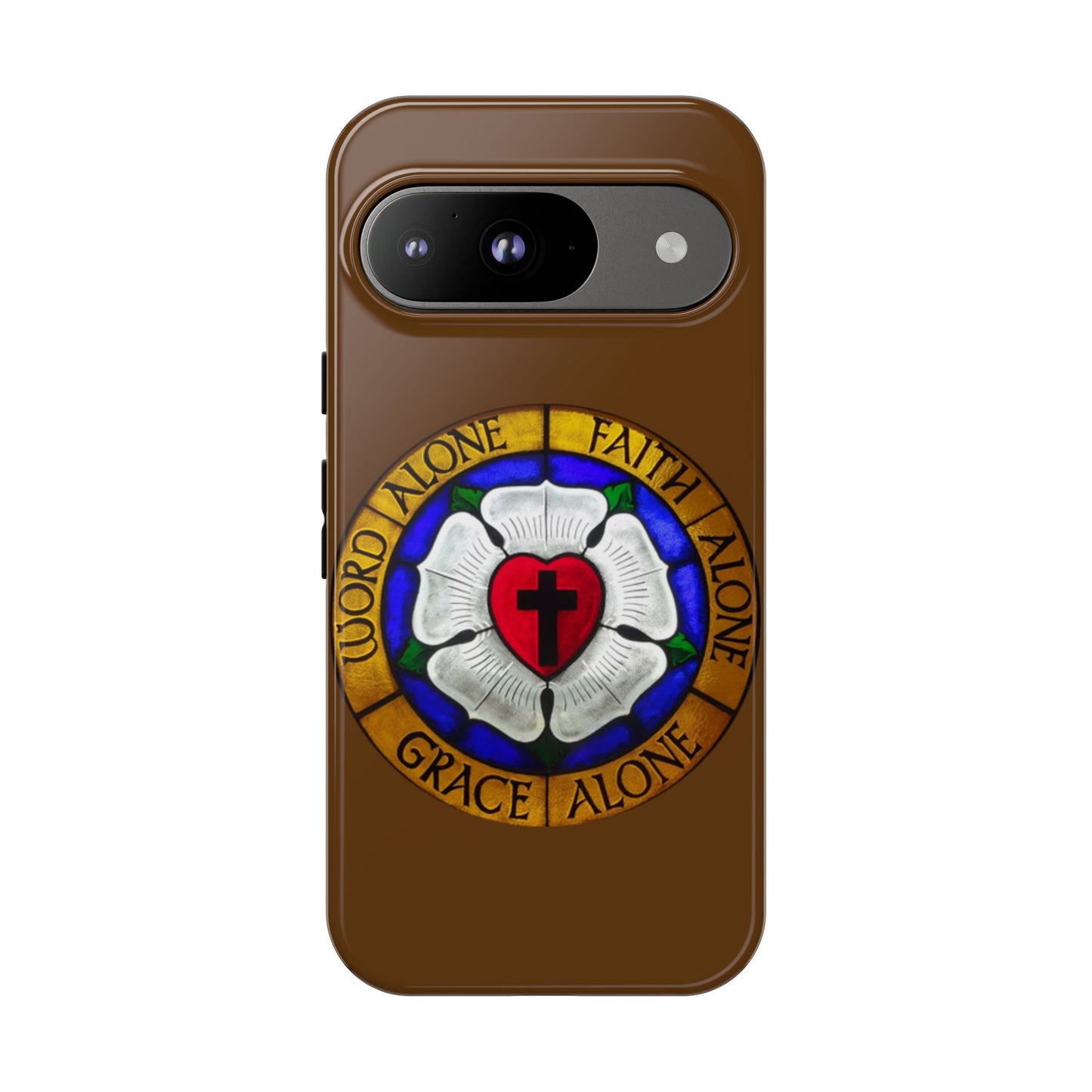 Brown Luther Rose Tough Phone Case