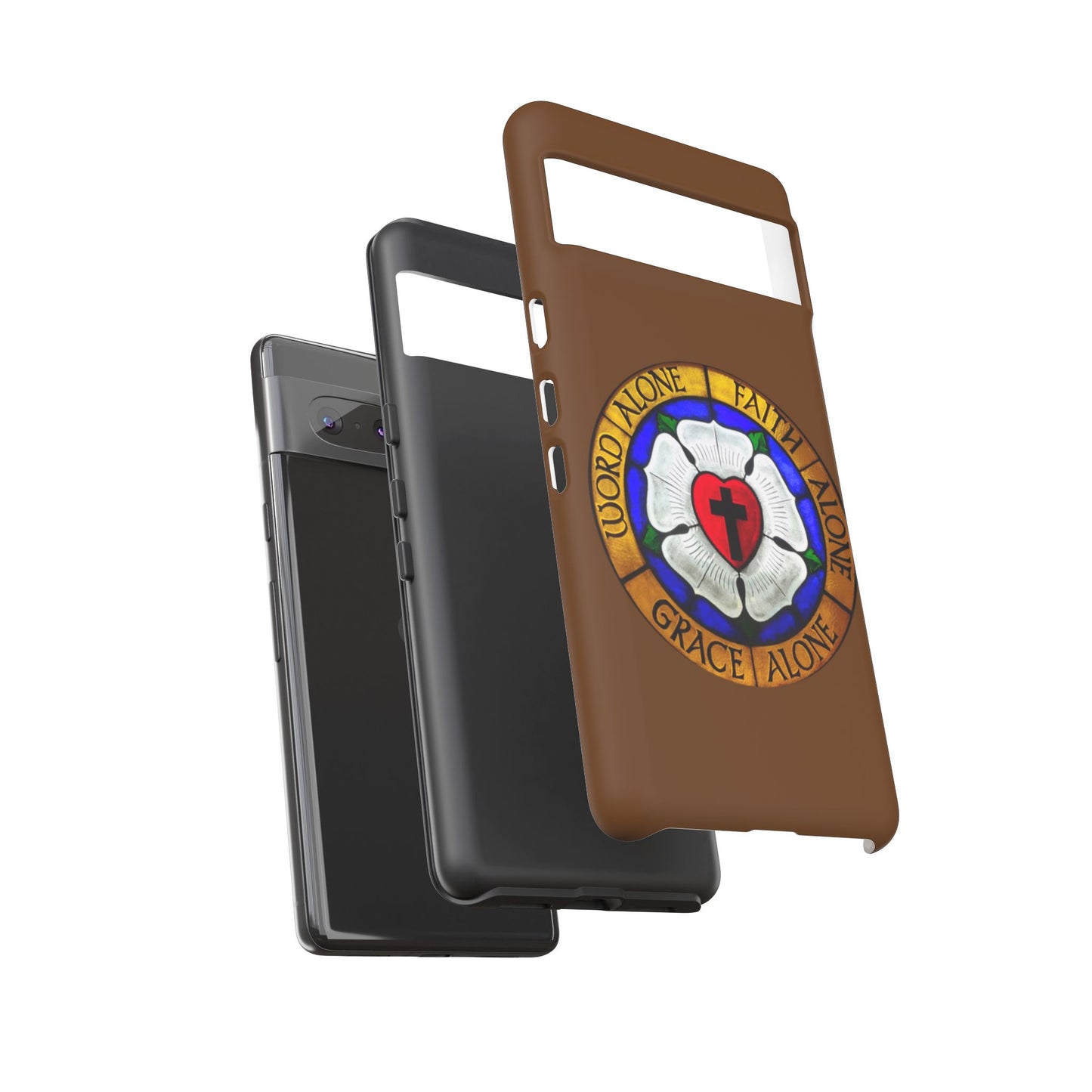 Brown Luther Rose Tough Phone Case