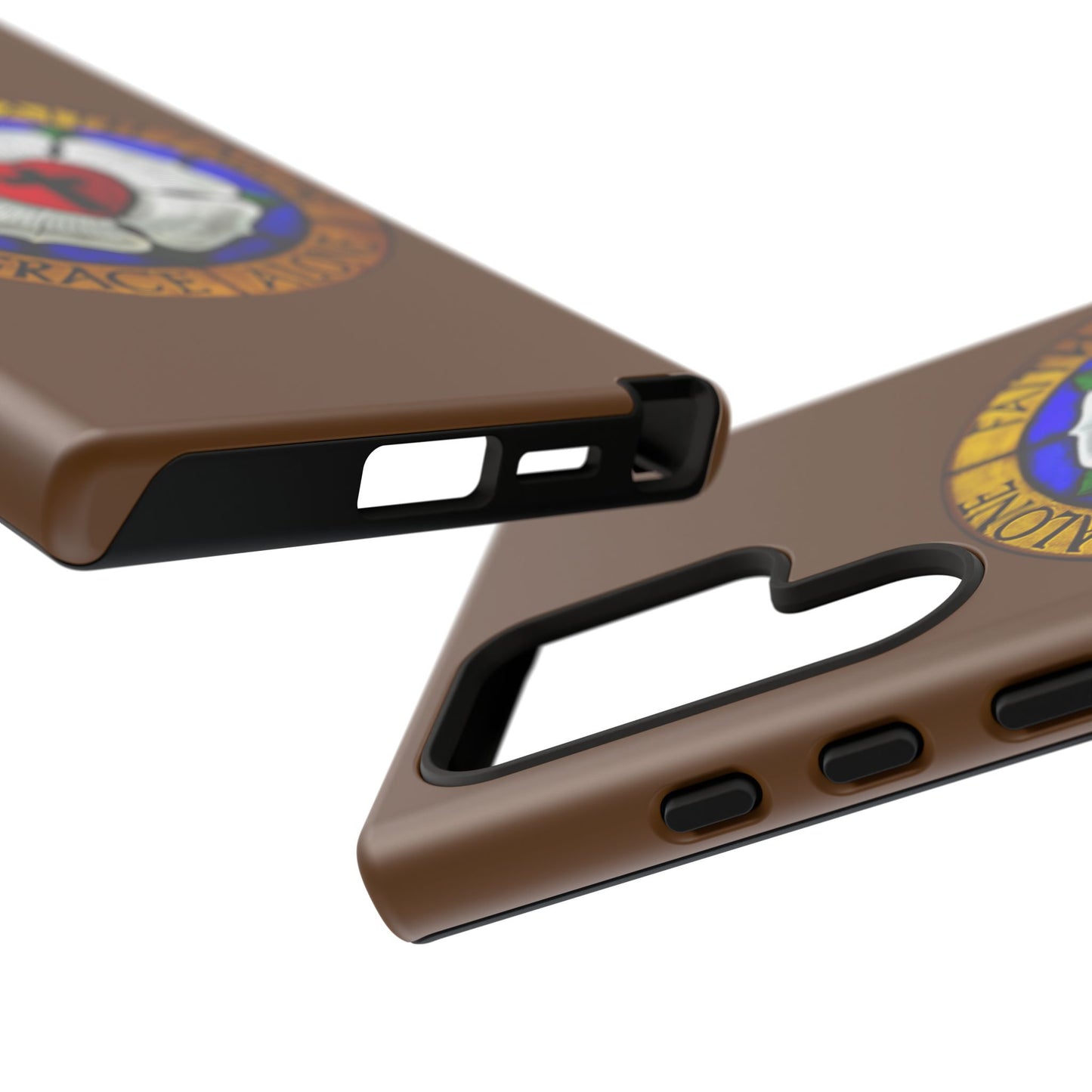 Brown Luther Rose Tough Phone Case
