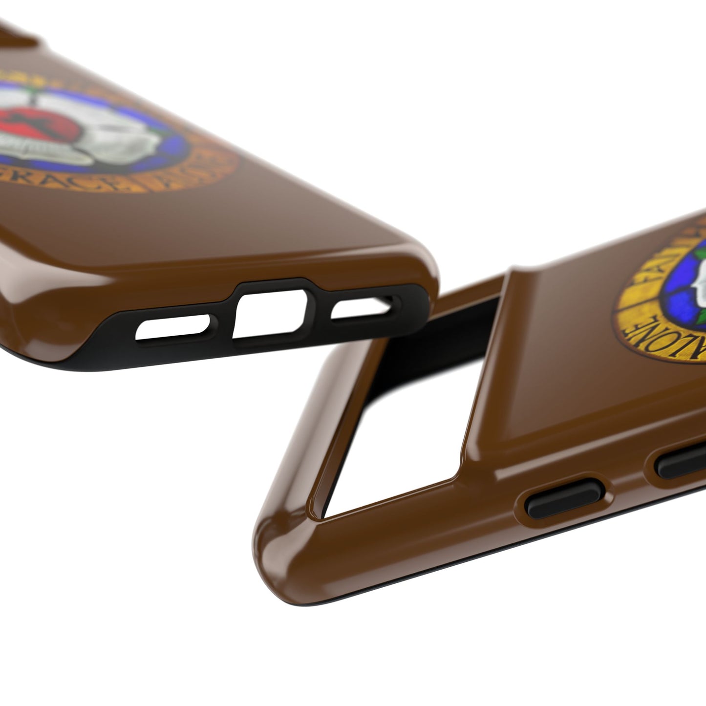 Brown Luther Rose Tough Phone Case