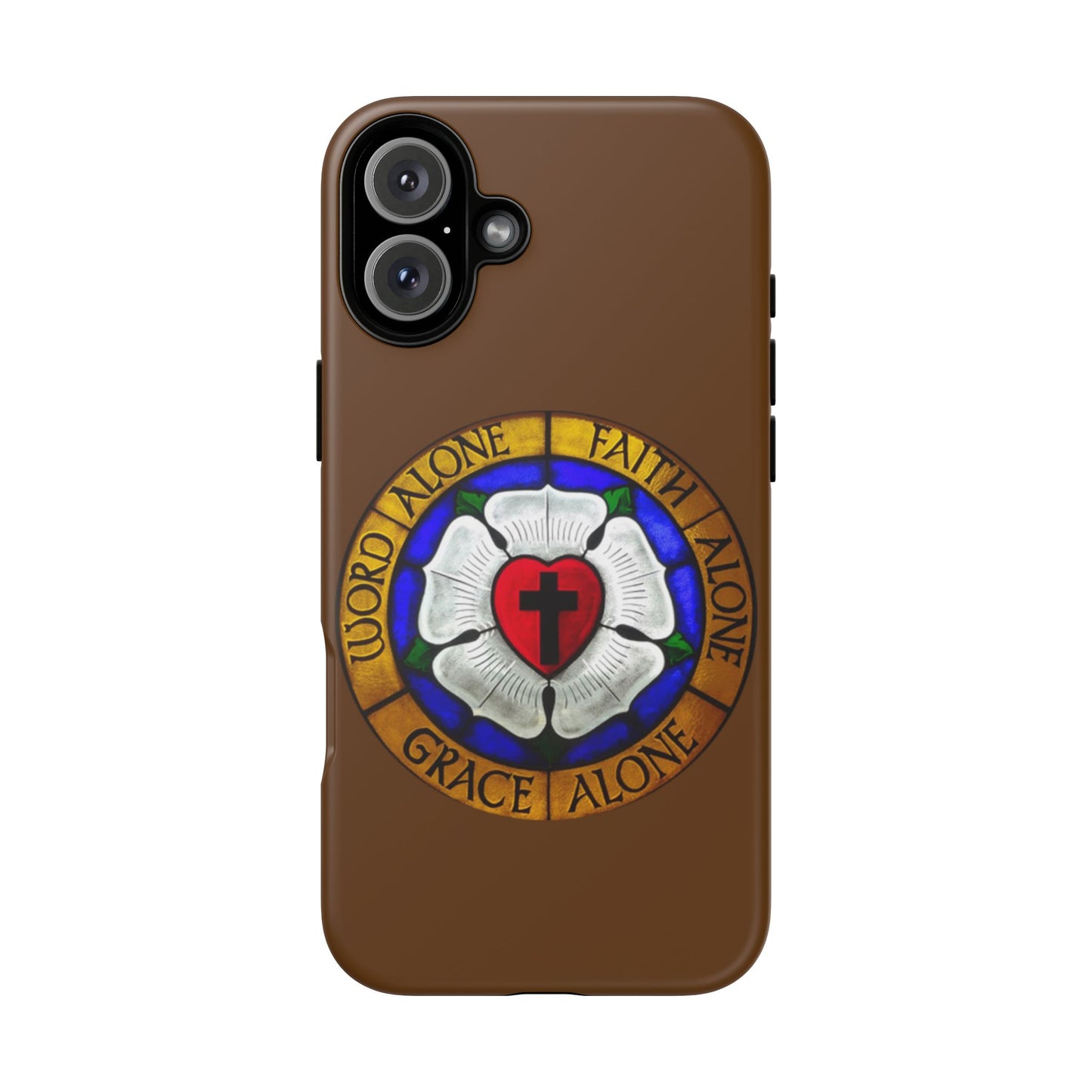 Brown Luther Rose Tough Phone Case