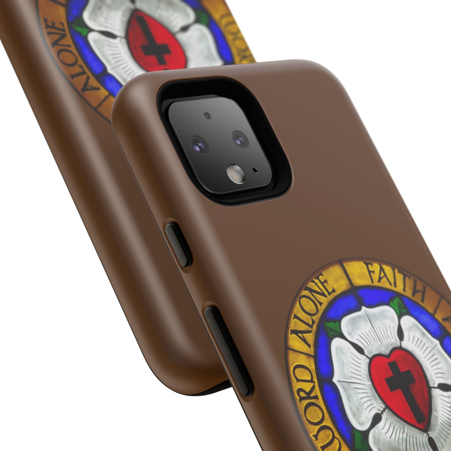 Brown Luther Rose Tough Phone Case
