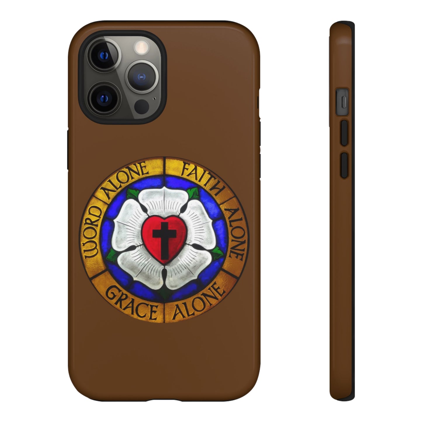Brown Luther Rose Tough Phone Case