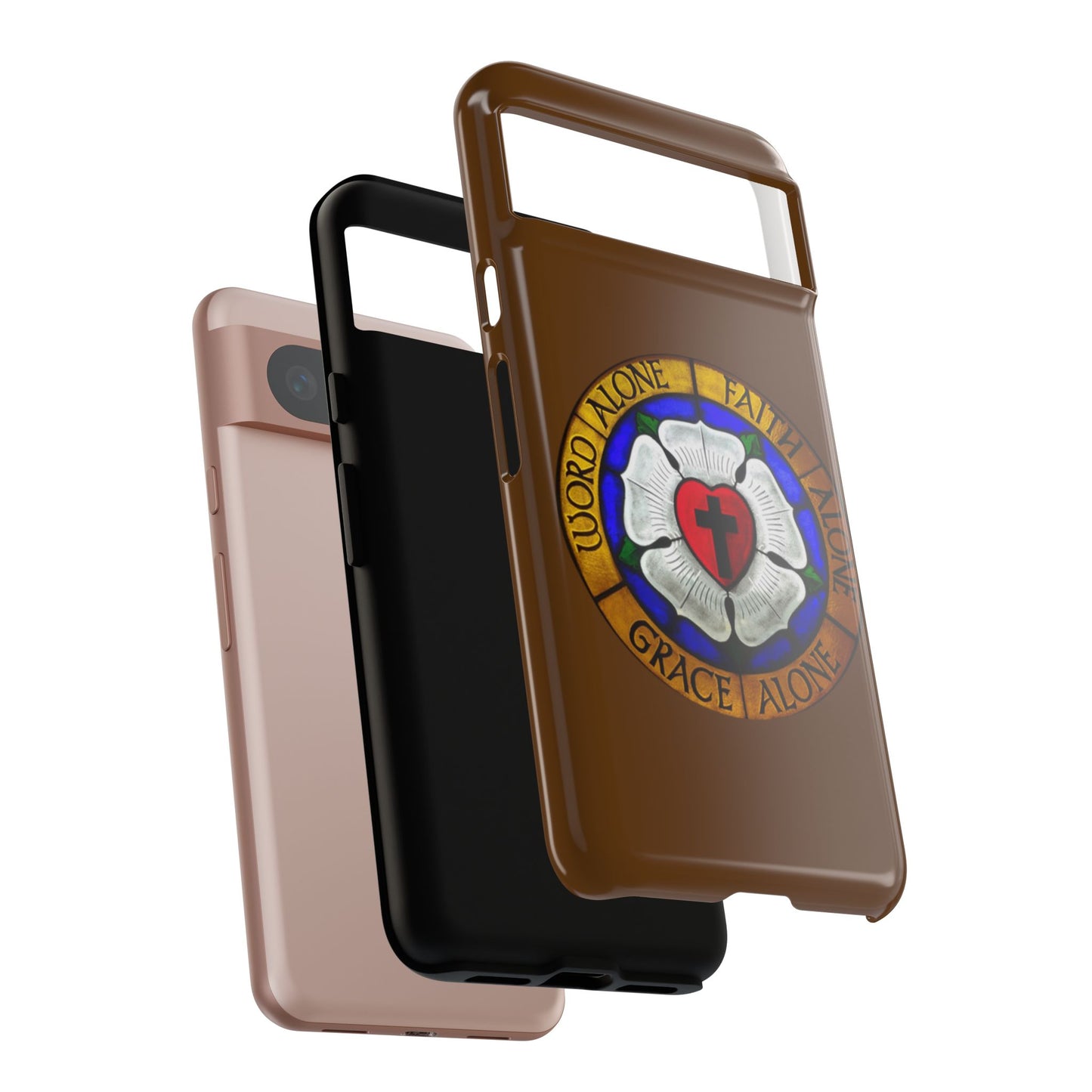 Brown Luther Rose Tough Phone Case