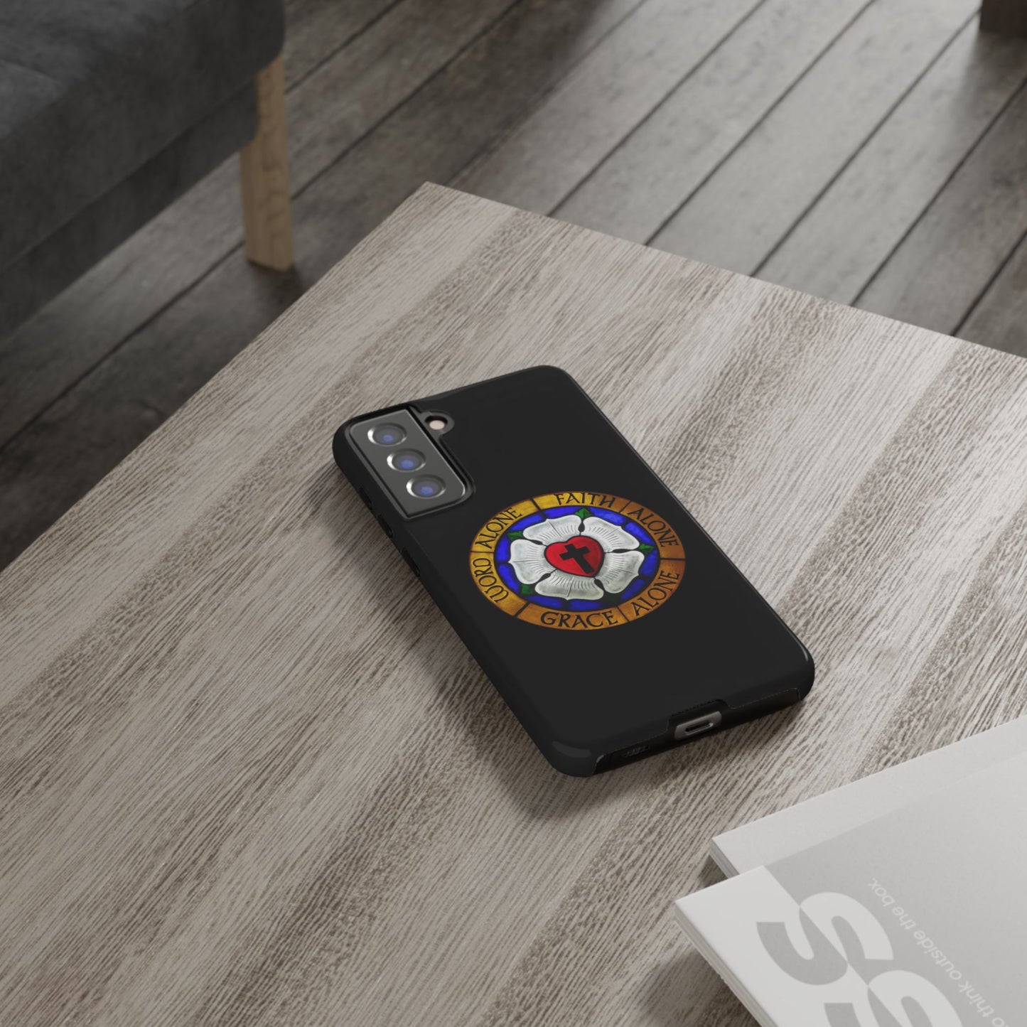Luther Rose Black Tough Phone Case