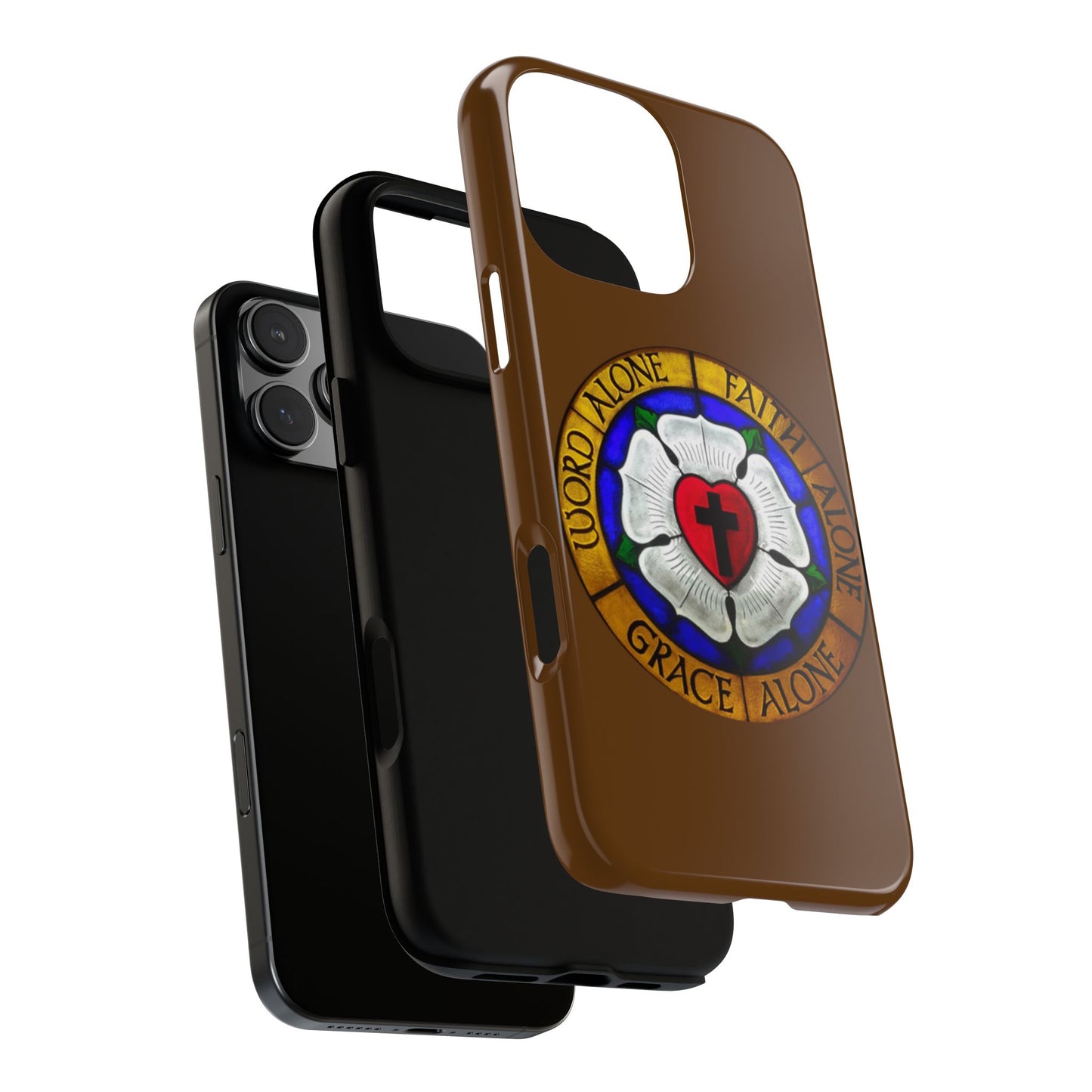 Brown Luther Rose Tough Phone Case