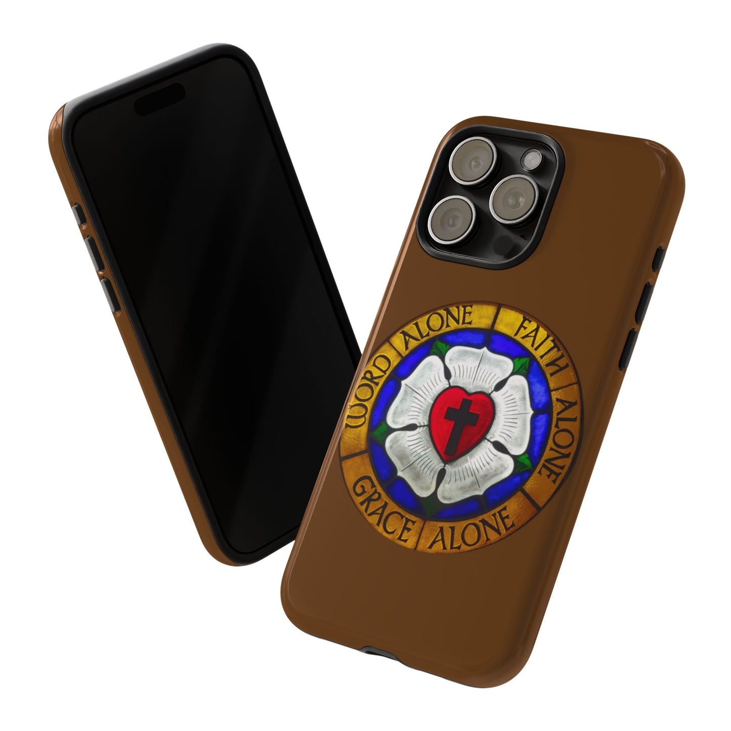 Brown Luther Rose Tough Phone Case