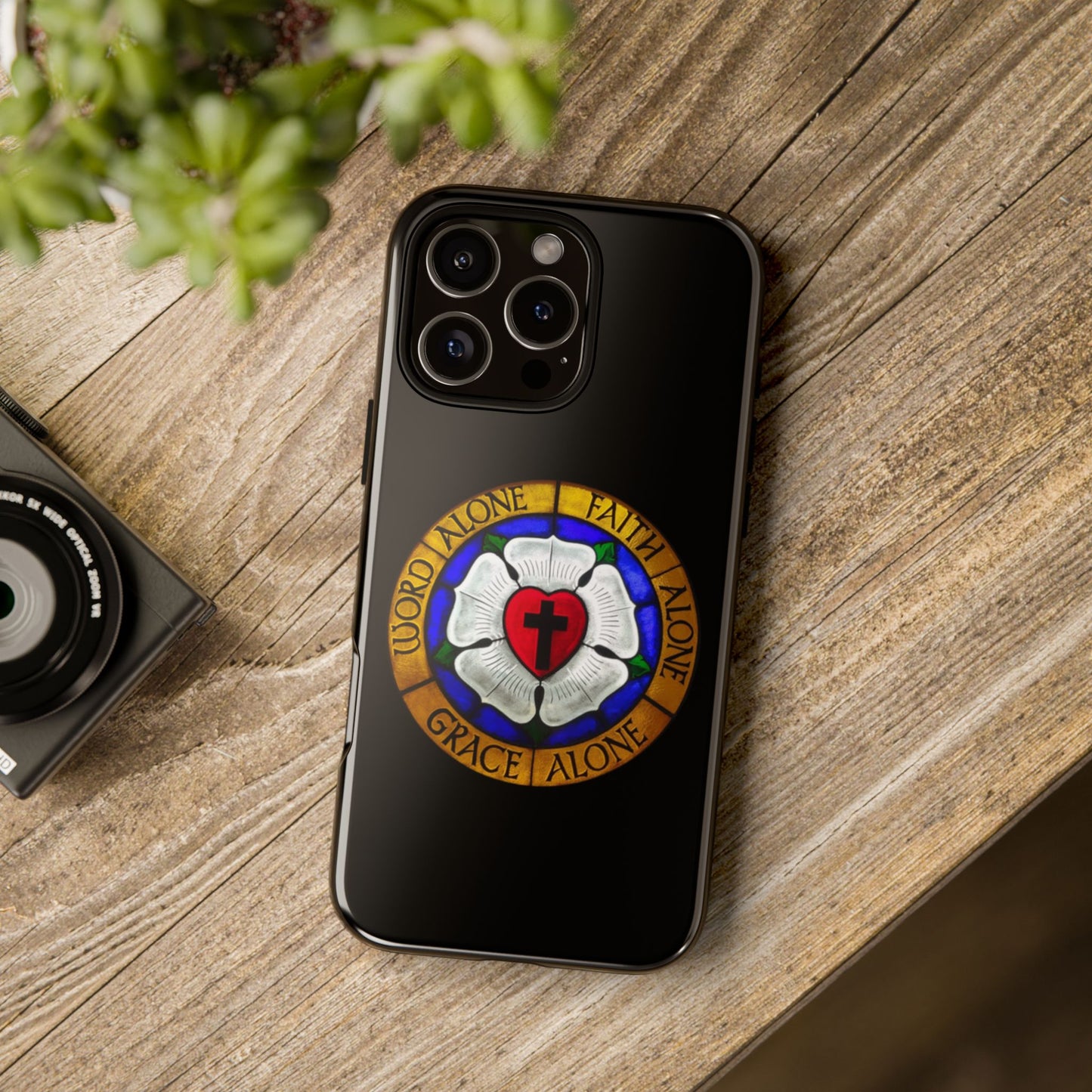 Luther Rose Black Tough Phone Case