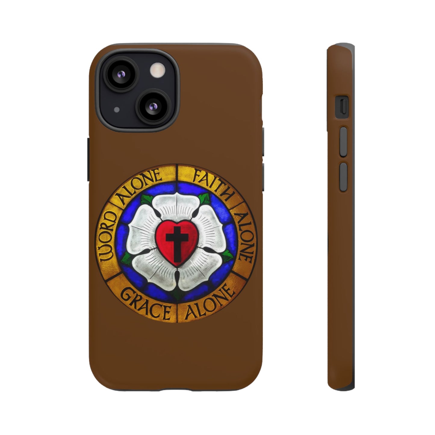 Brown Luther Rose Tough Phone Case