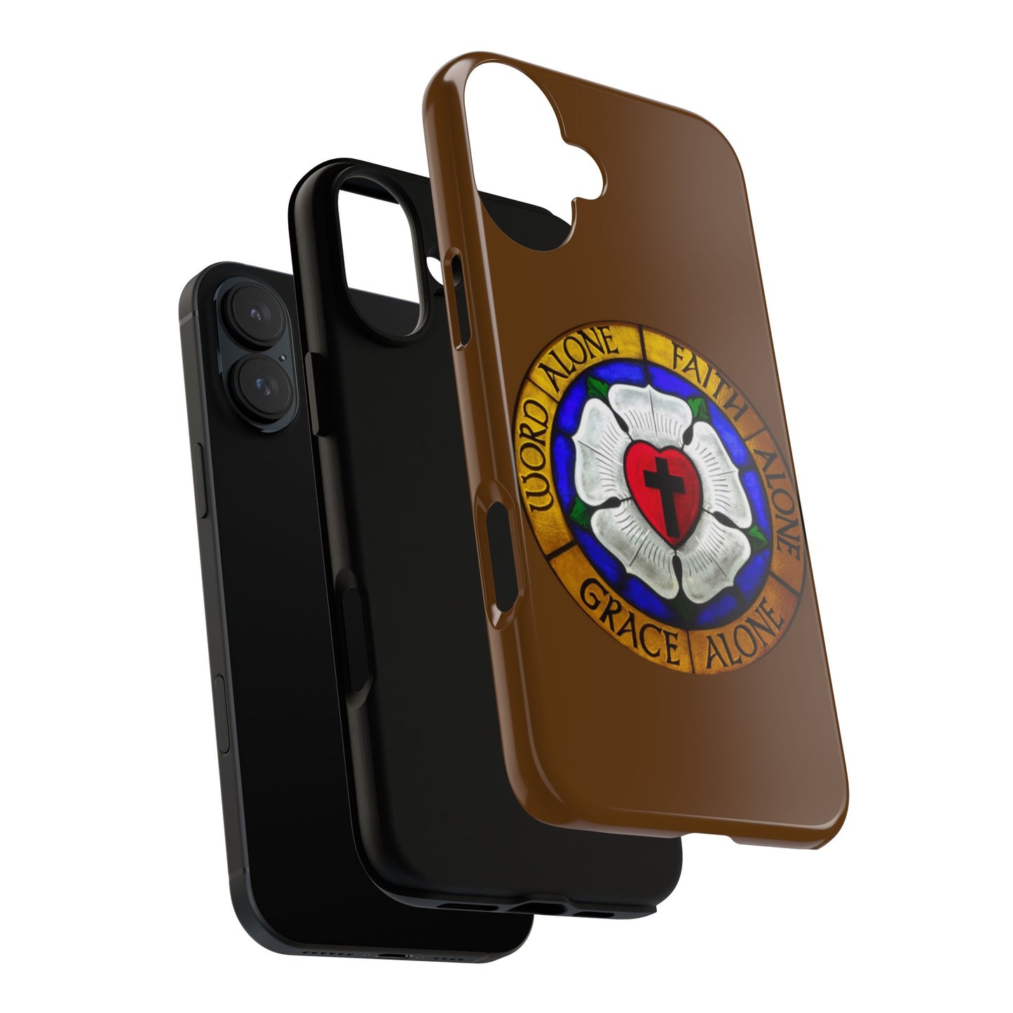 Brown Luther Rose Tough Phone Case