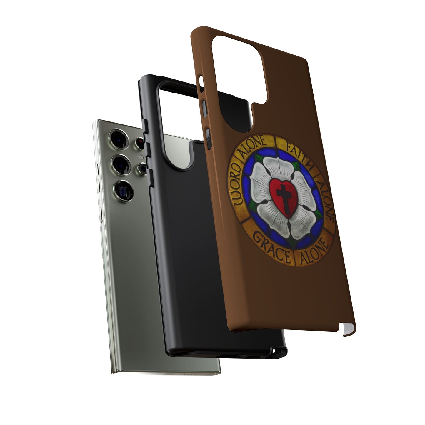 Brown Luther Rose Tough Phone Case