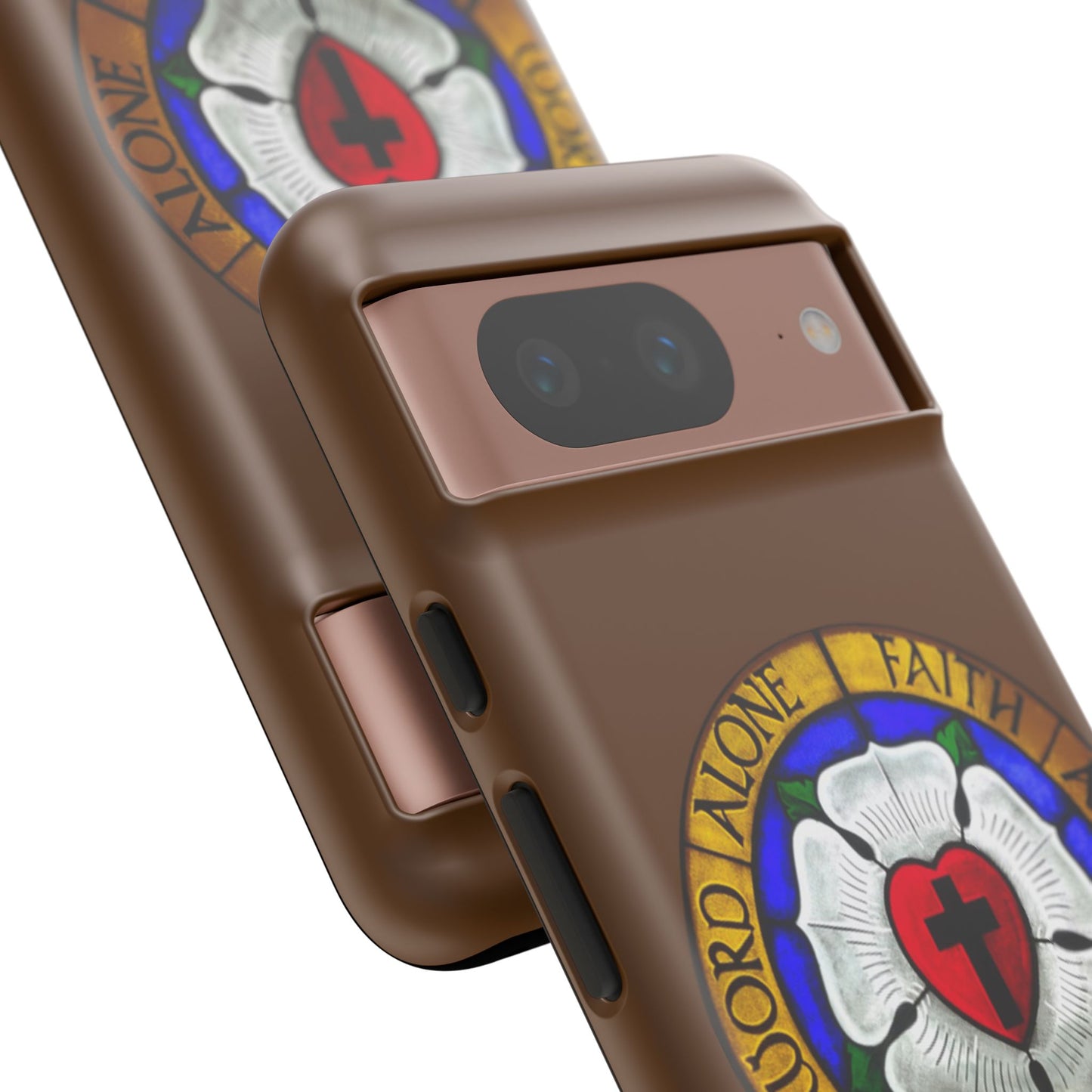 Brown Luther Rose Tough Phone Case