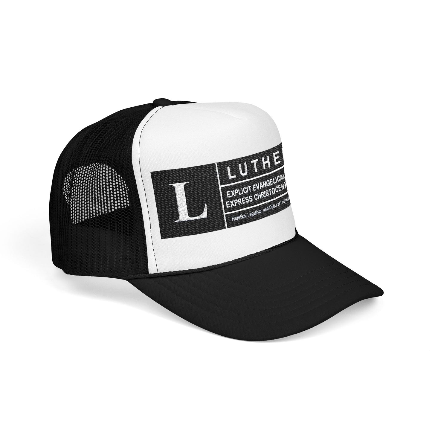 Lutheran description Embroidered Foam Trucker Hat