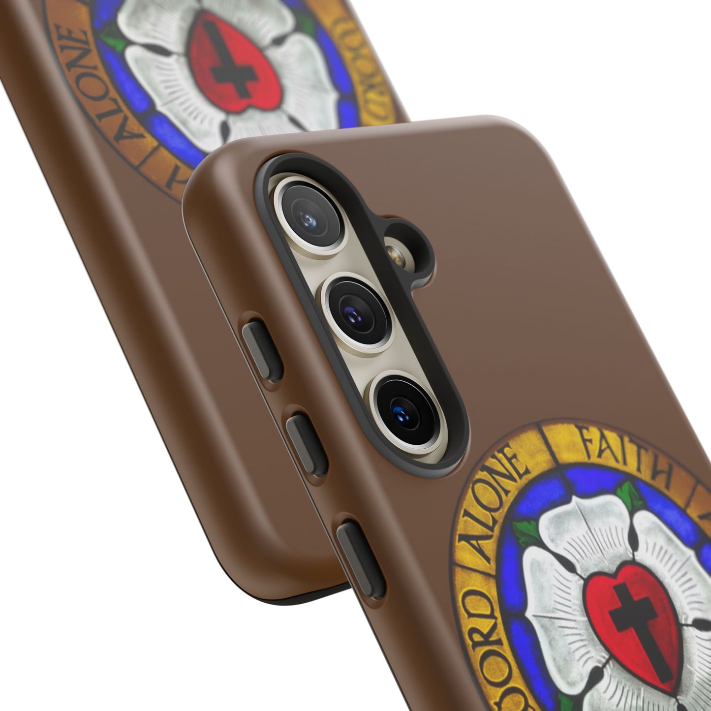 Brown Luther Rose Tough Phone Case