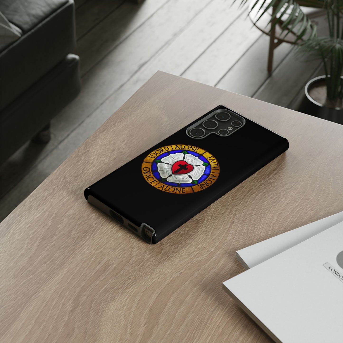 Luther Rose Black Tough Phone Case