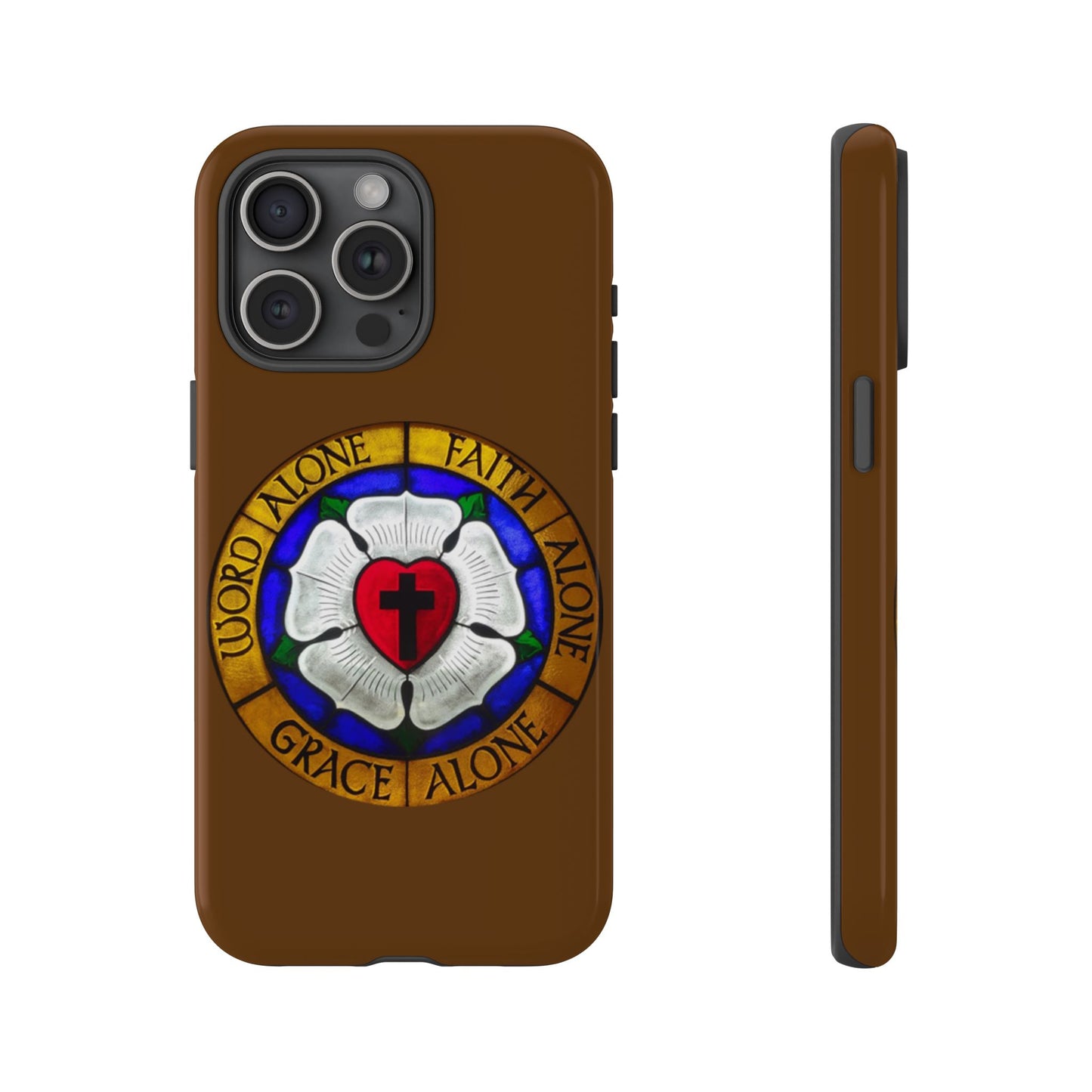 Brown Luther Rose Tough Phone Case