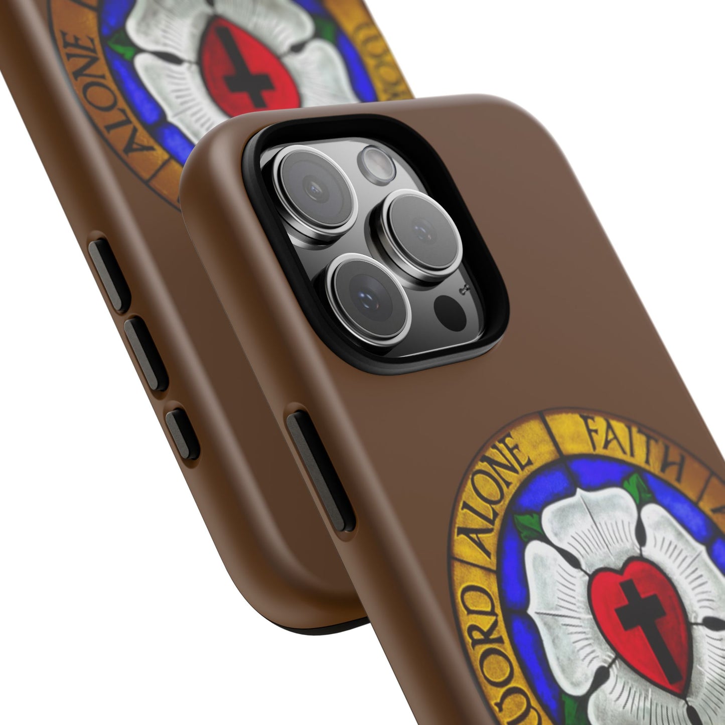 Brown Luther Rose Tough Phone Case