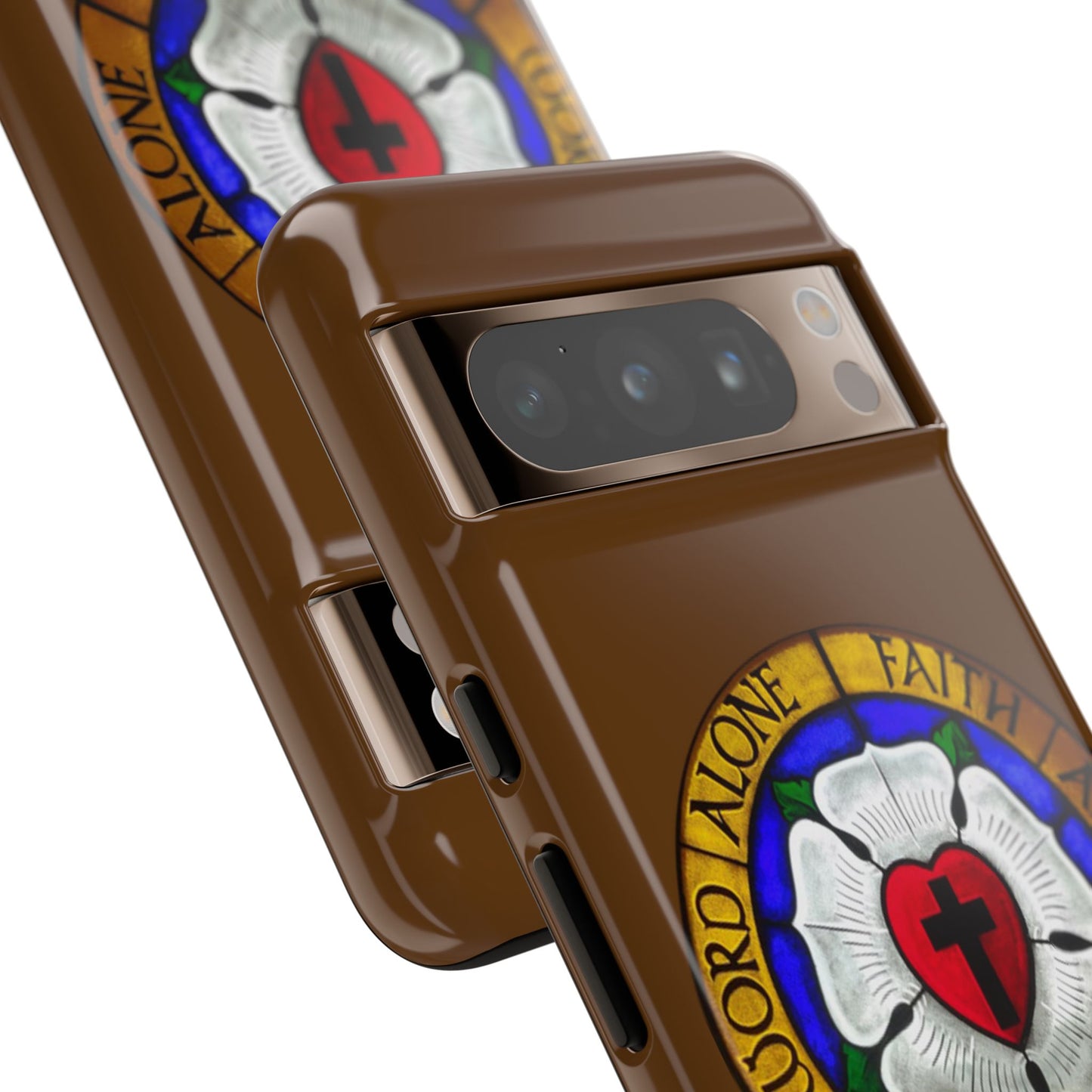 Brown Luther Rose Tough Phone Case