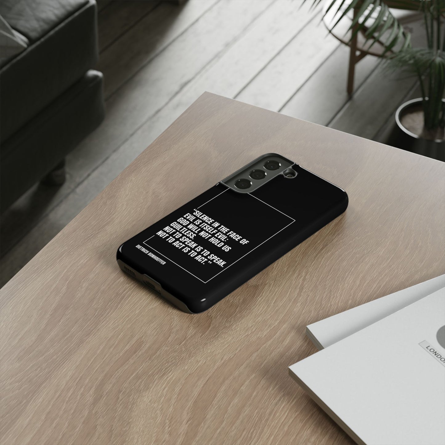 Dietrich Bonhoeffer quote tough phone case