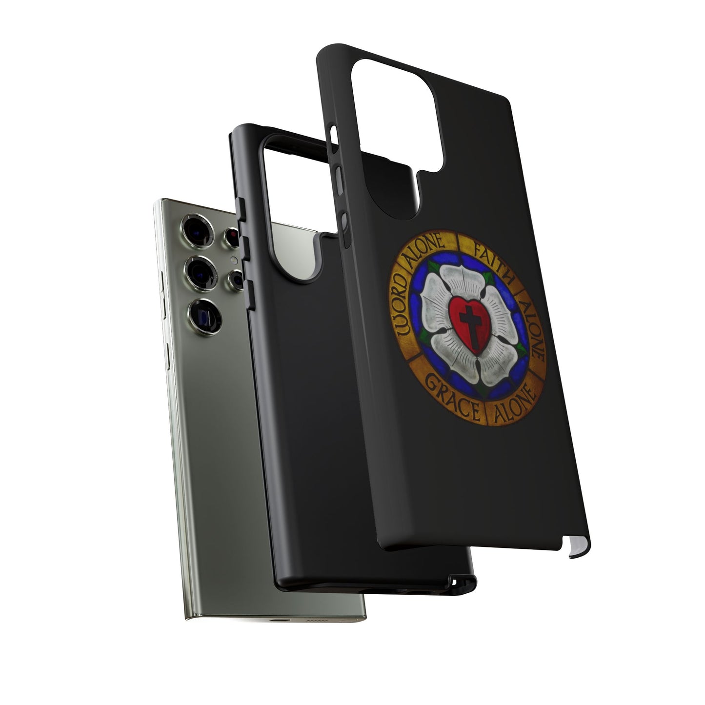 Luther Rose Black Tough Phone Case