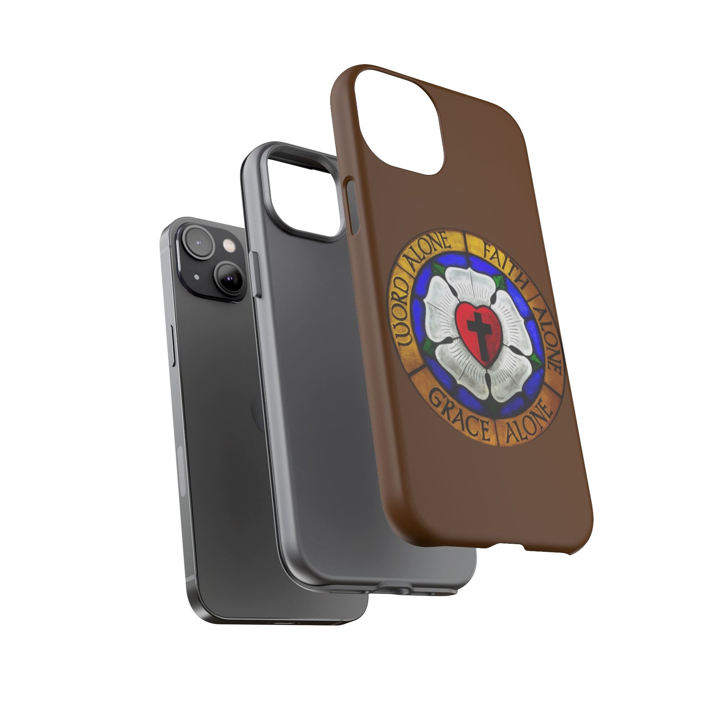 Brown Luther Rose Tough Phone Case