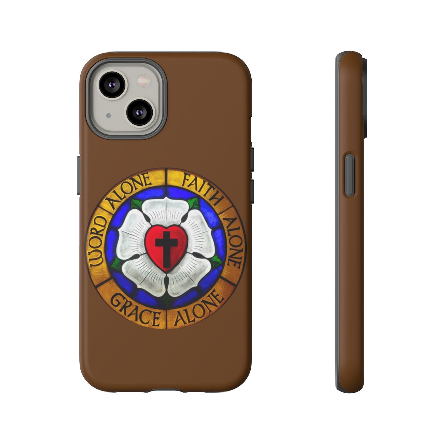 Brown Luther Rose Tough Phone Case